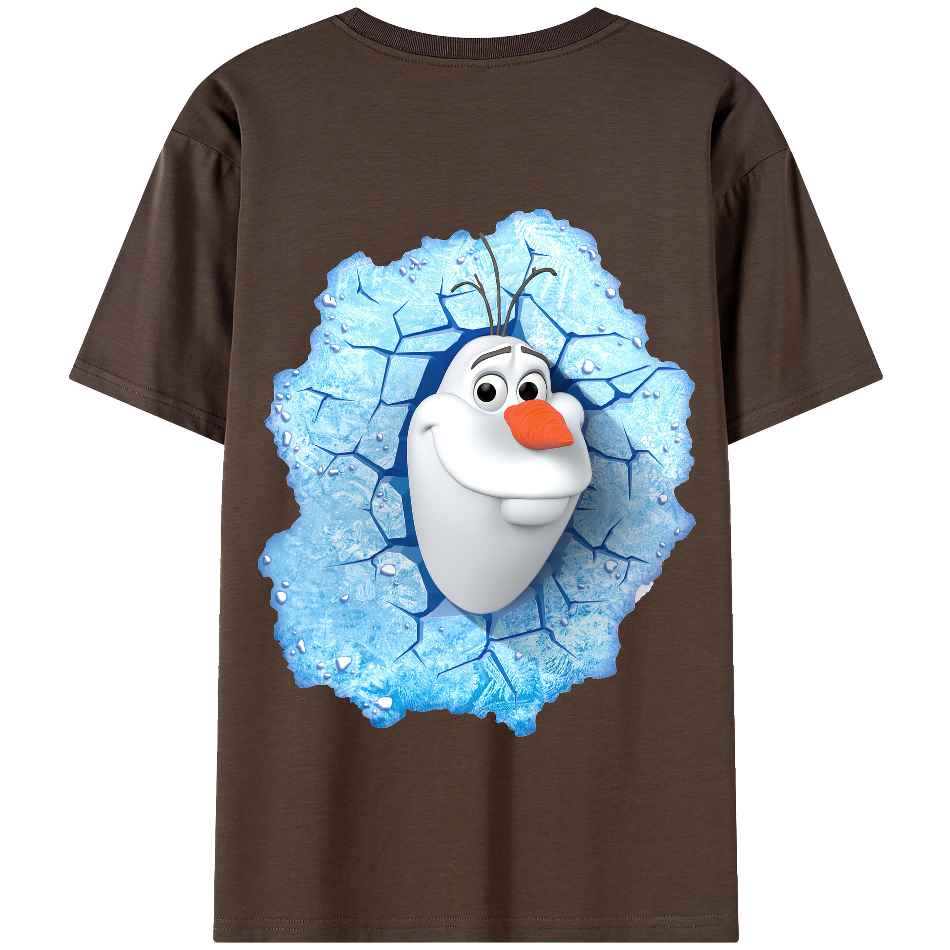 （画像用） アナと雪の女王 アンナ エルサ Frozen Anna Elsa 綿100％半袖Tシャツ（背面プリント）