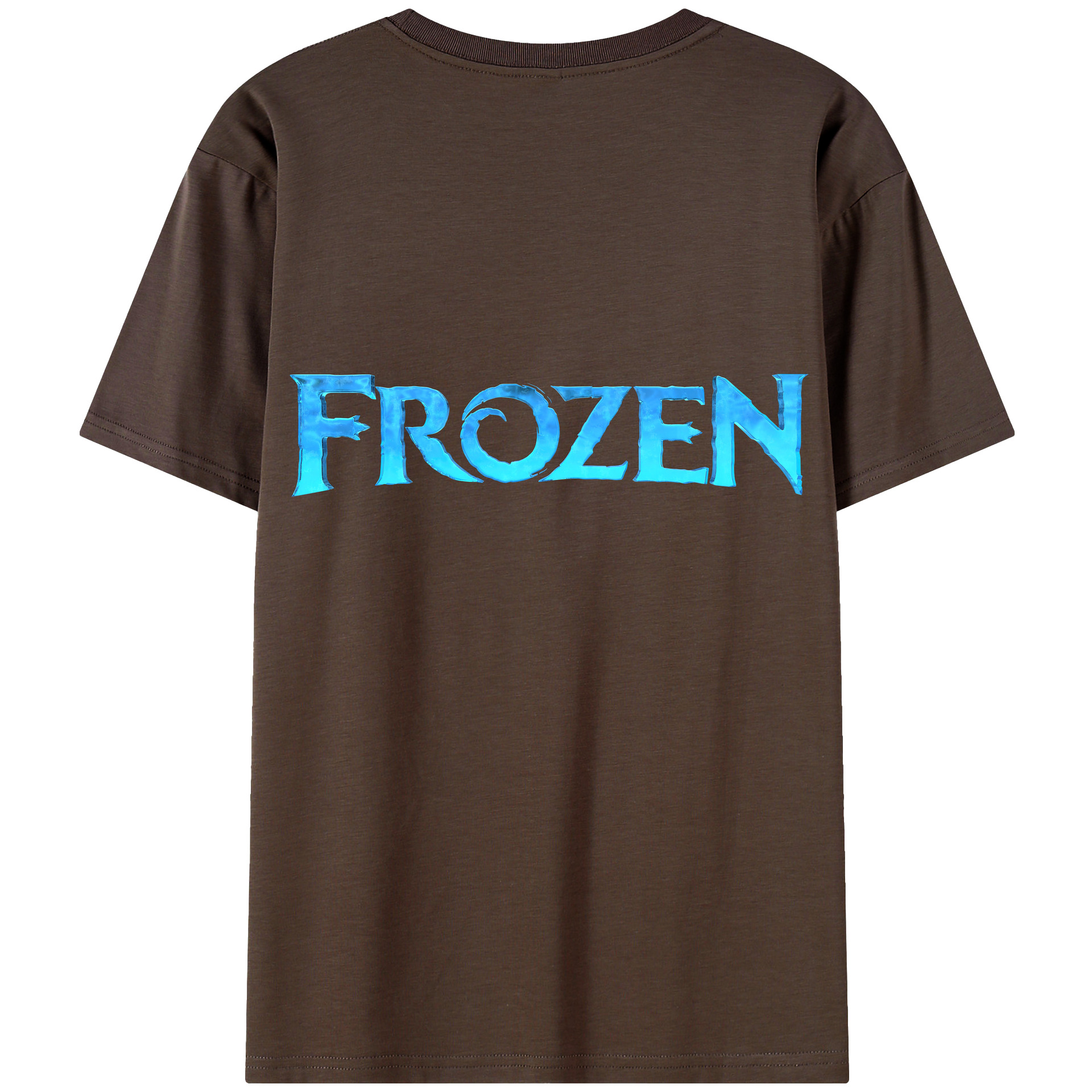 （画像用） アナと雪の女王 アンナ エルサ Frozen Anna Elsa 綿100％半袖Tシャツ（背面プリント）