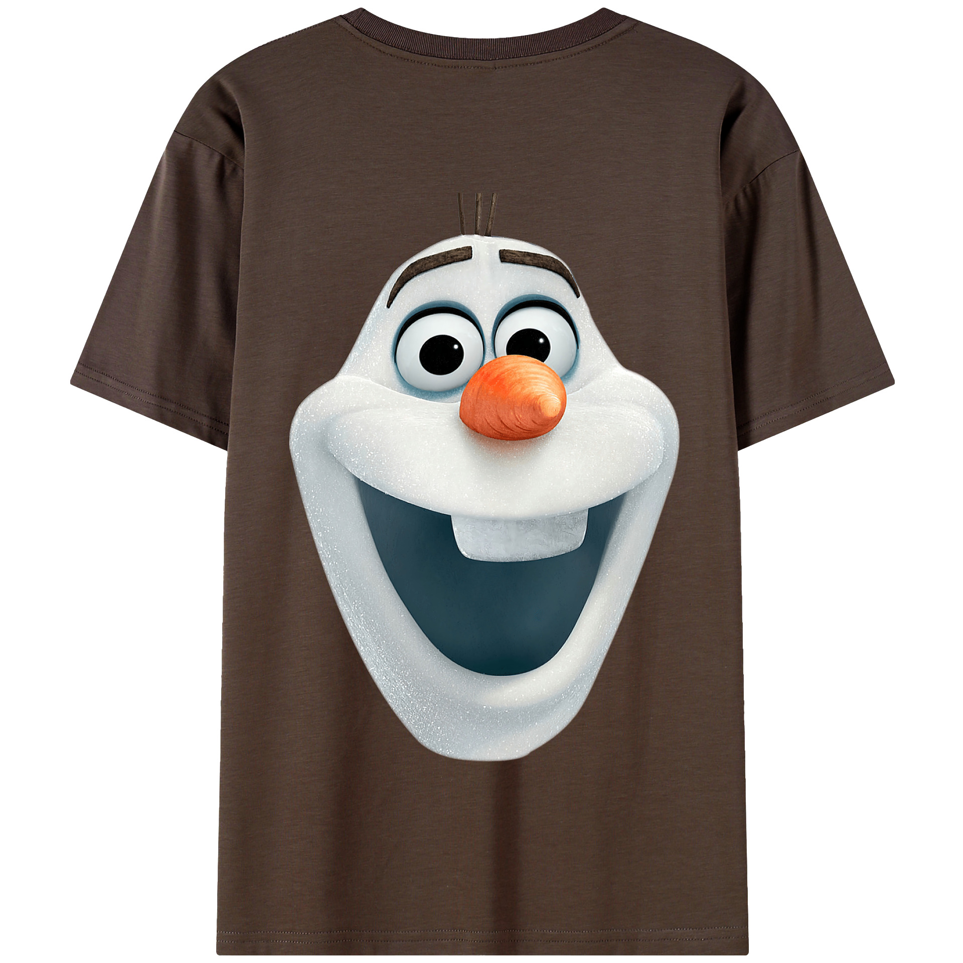 （画像用） アナと雪の女王 アンナ エルサ Frozen Anna Elsa 綿100％半袖Tシャツ（背面プリント）