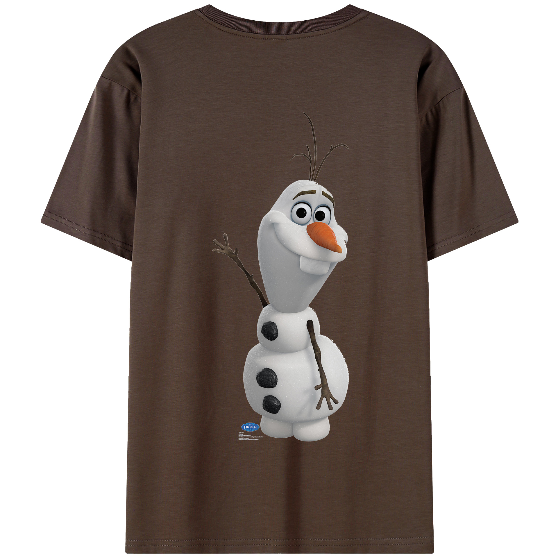 （画像用） アナと雪の女王 アンナ エルサ Frozen Anna Elsa 綿100％半袖Tシャツ（背面プリント）