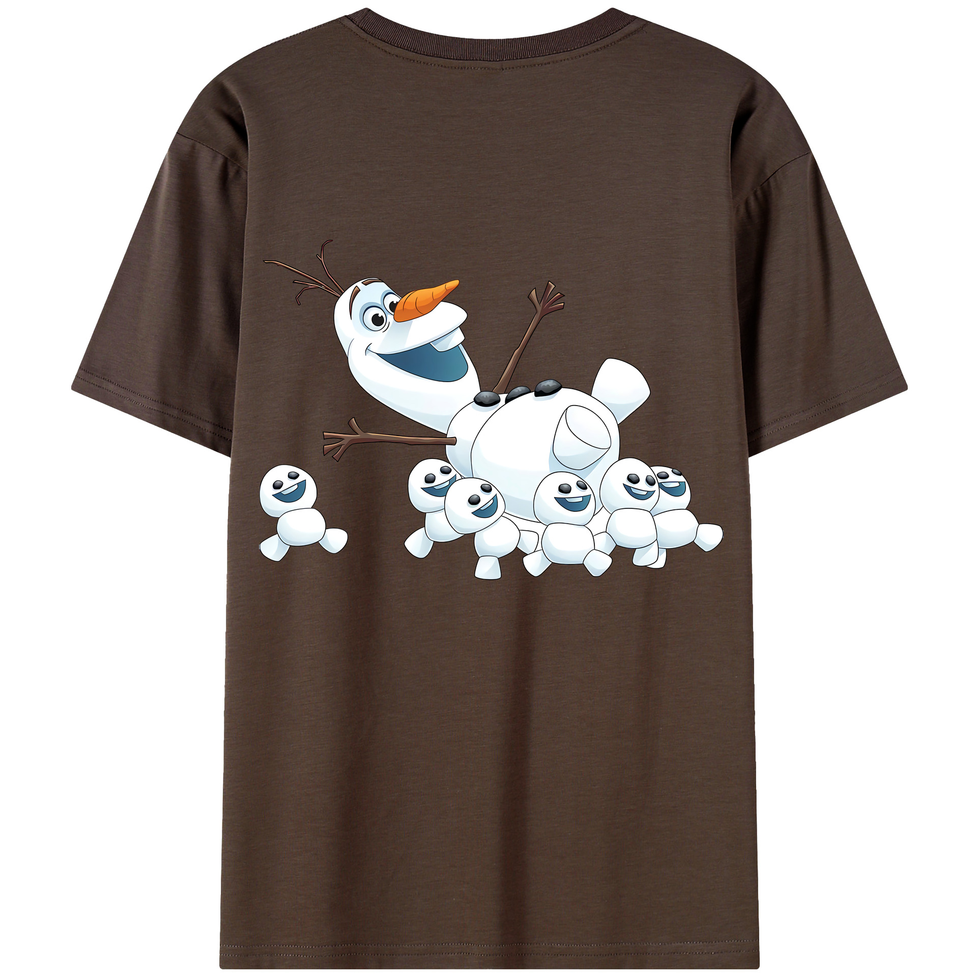 （画像用） アナと雪の女王 アンナ エルサ Frozen Anna Elsa 綿100％半袖Tシャツ（背面プリント）