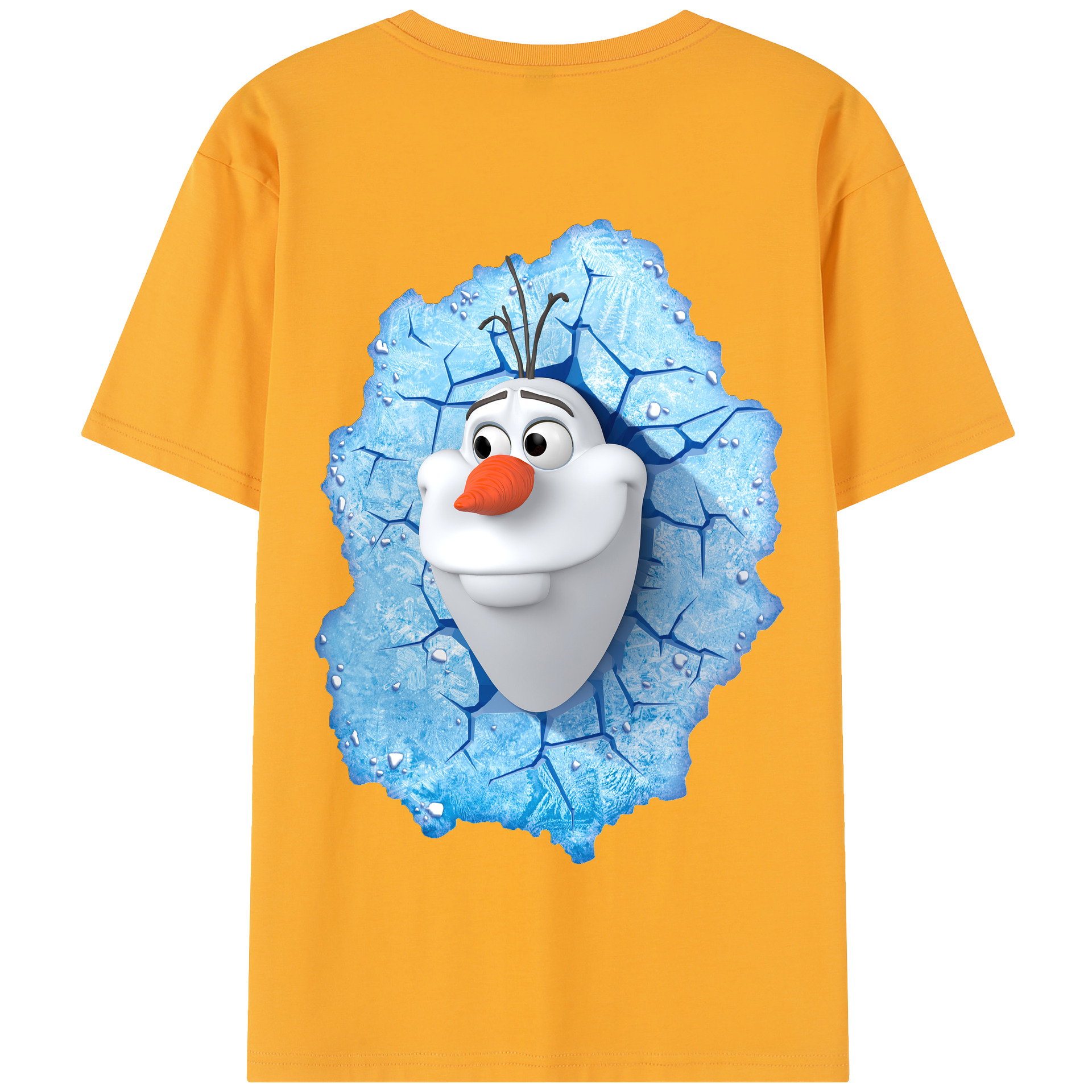 （画像用） アナと雪の女王 アンナ エルサ Frozen Anna Elsa 綿100％半袖Tシャツ（背面プリント）