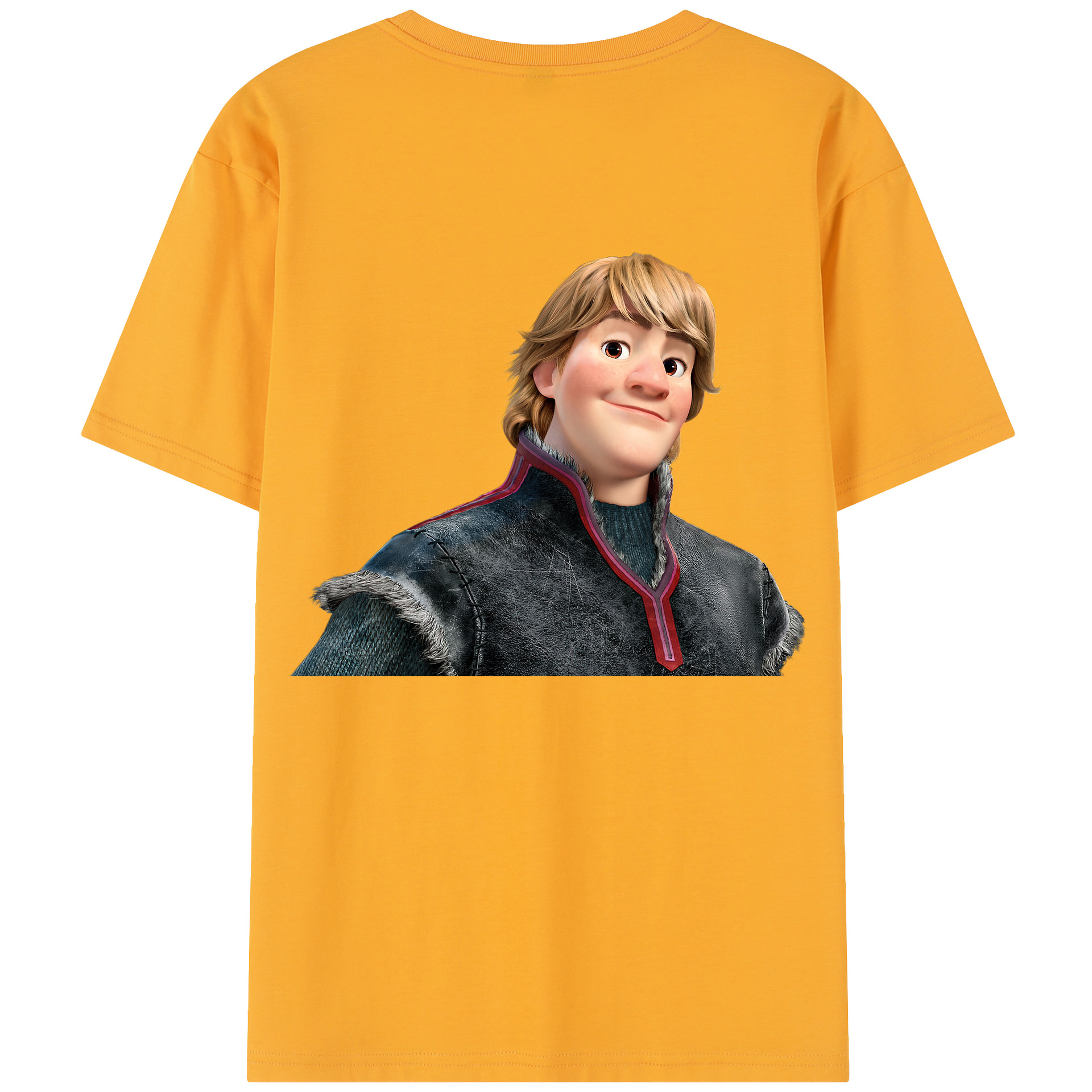 （画像用） アナと雪の女王 アンナ エルサ Frozen Anna Elsa 綿100％半袖Tシャツ（背面プリント）