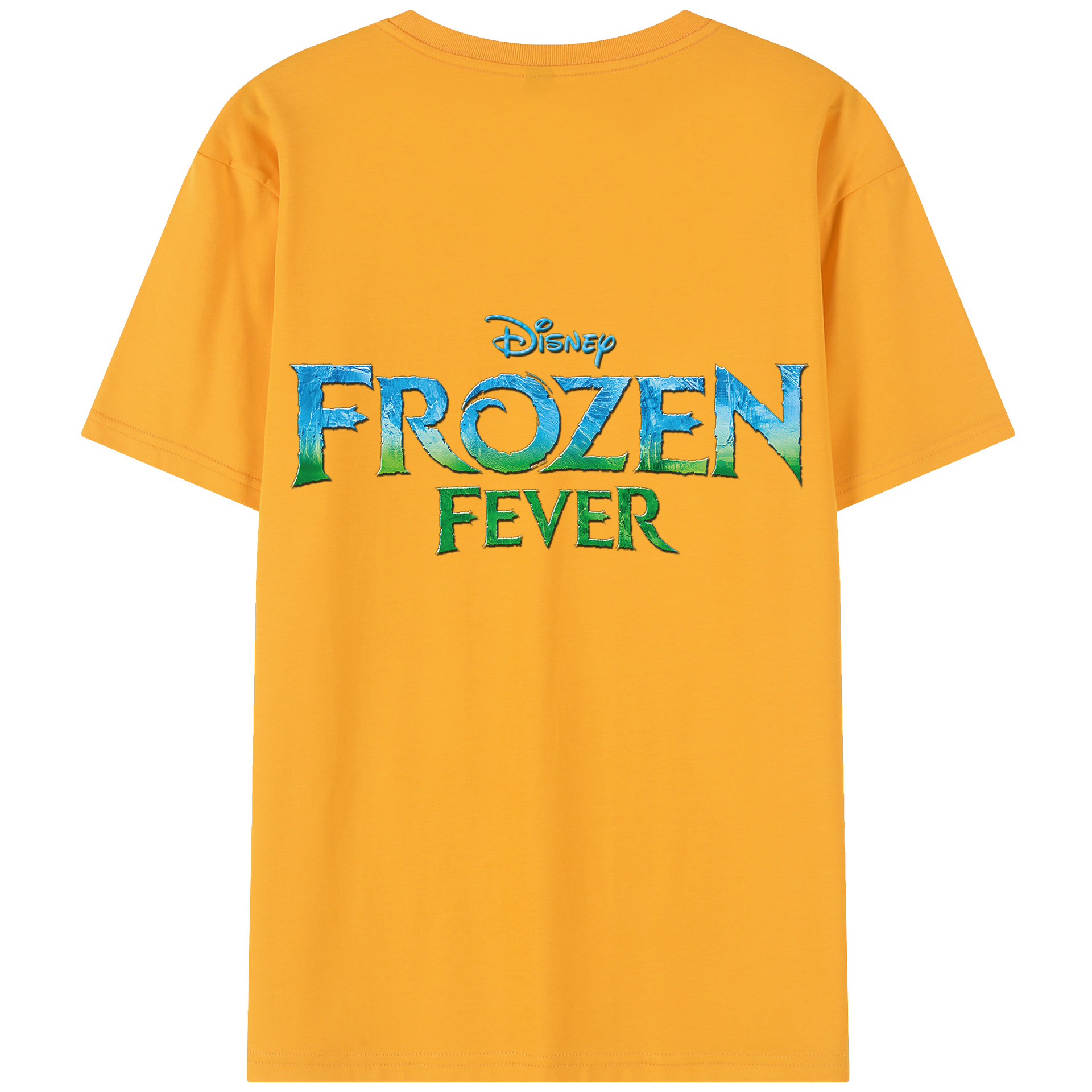 （画像用） アナと雪の女王 アンナ エルサ Frozen Anna Elsa 綿100％半袖Tシャツ（背面プリント）