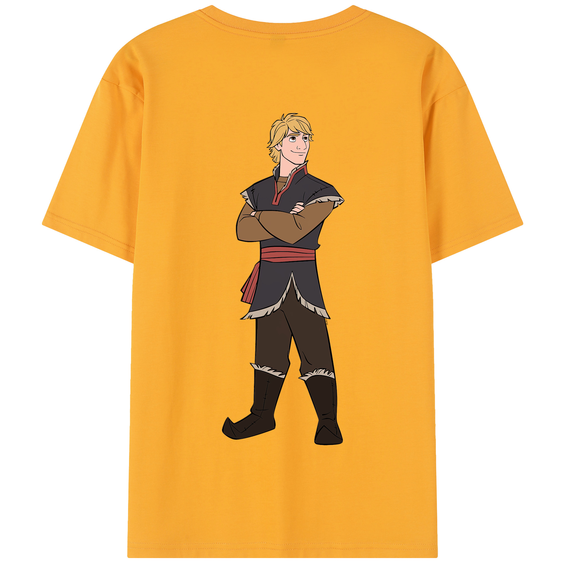 （画像用） アナと雪の女王 アンナ エルサ Frozen Anna Elsa 綿100％半袖Tシャツ（背面プリント）