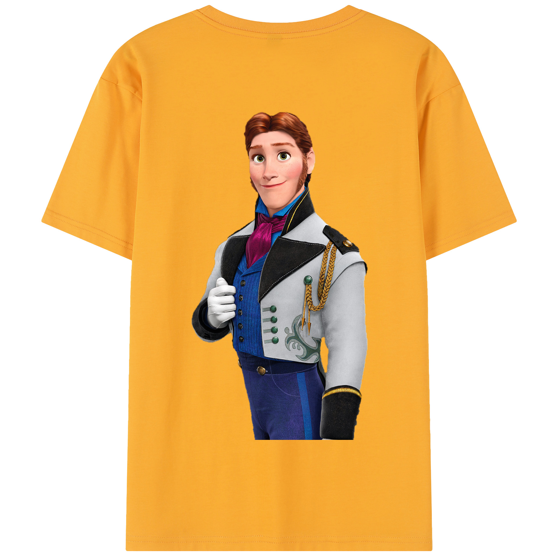 （画像用） アナと雪の女王 アンナ エルサ Frozen Anna Elsa 綿100％半袖Tシャツ（背面プリント）