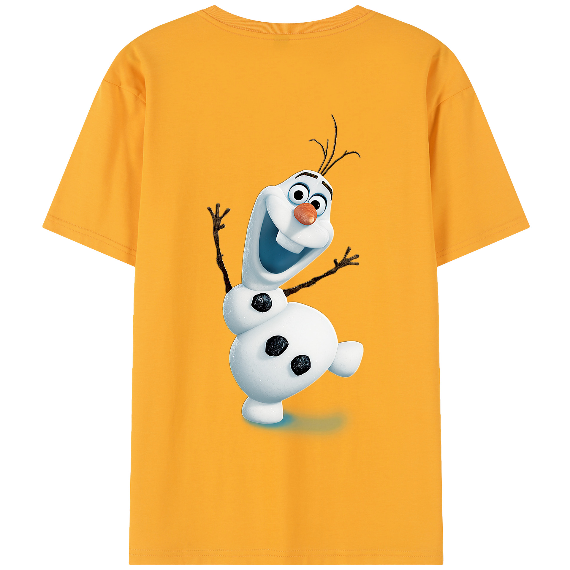 （画像用） アナと雪の女王 アンナ エルサ Frozen Anna Elsa 綿100％半袖Tシャツ（背面プリント）