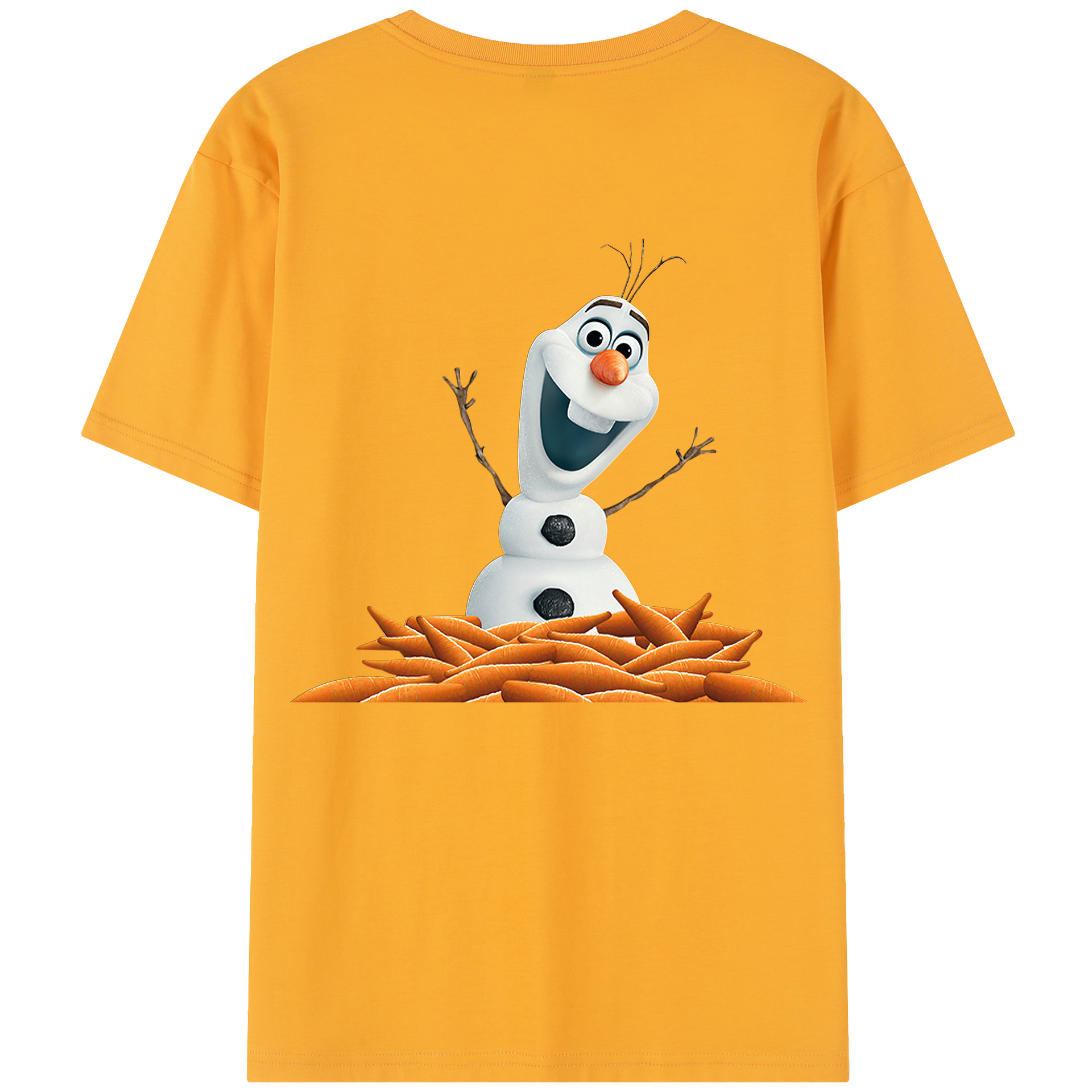 （画像用） アナと雪の女王 アンナ エルサ Frozen Anna Elsa 綿100％半袖Tシャツ（背面プリント）