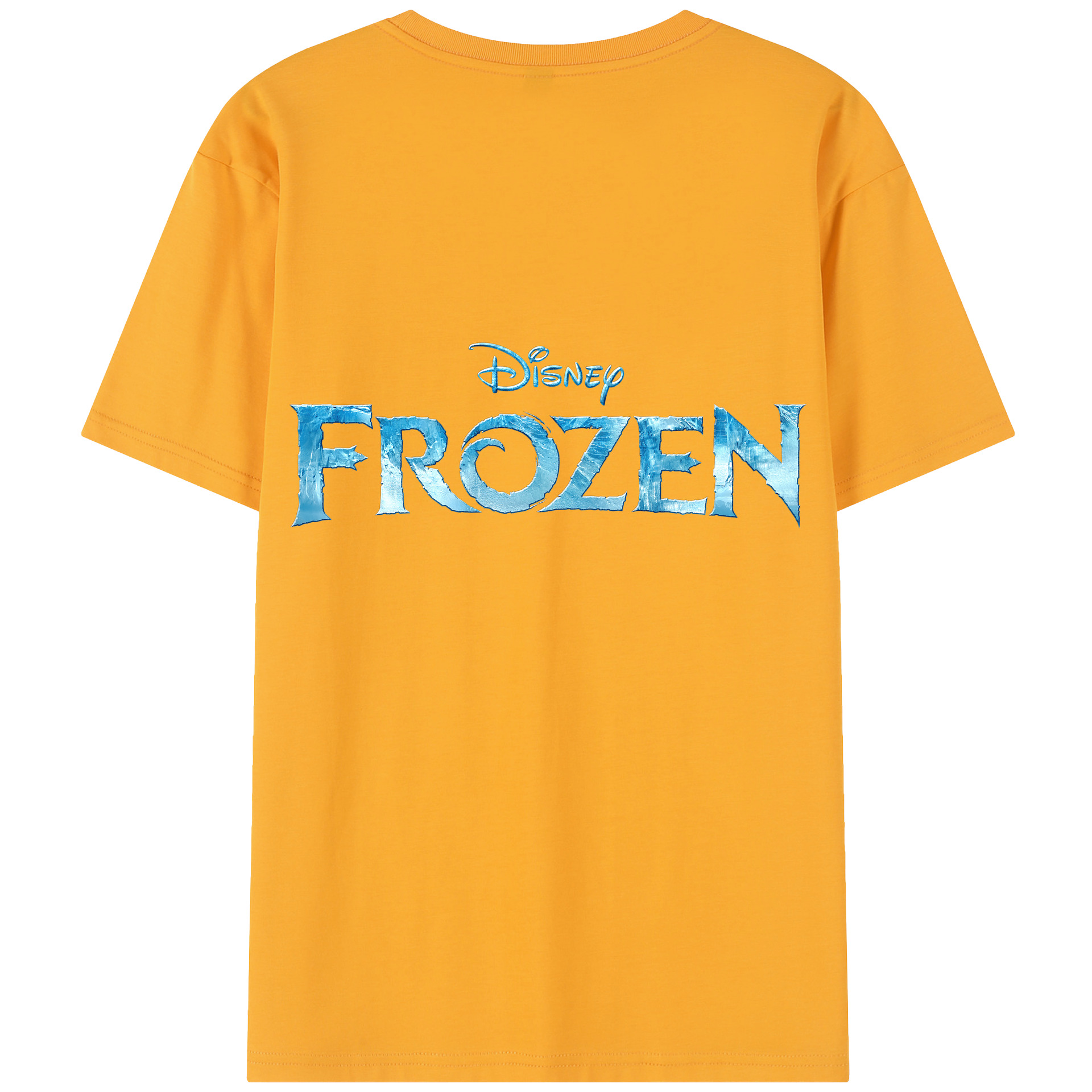 （画像用） アナと雪の女王 アンナ エルサ Frozen Anna Elsa 綿100％半袖Tシャツ（背面プリント）
