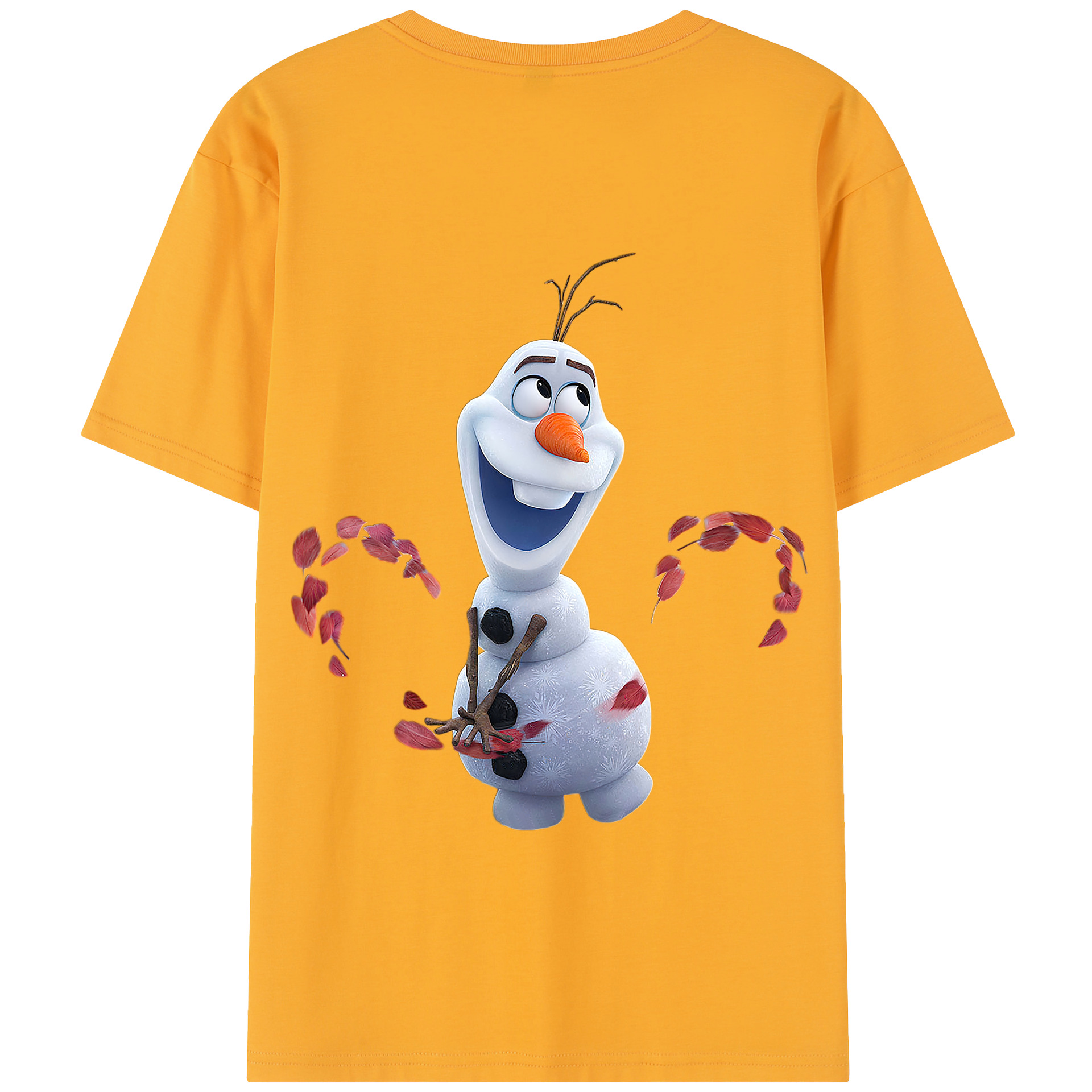 （画像用） アナと雪の女王 アンナ エルサ Frozen Anna Elsa 綿100％半袖Tシャツ（背面プリント）