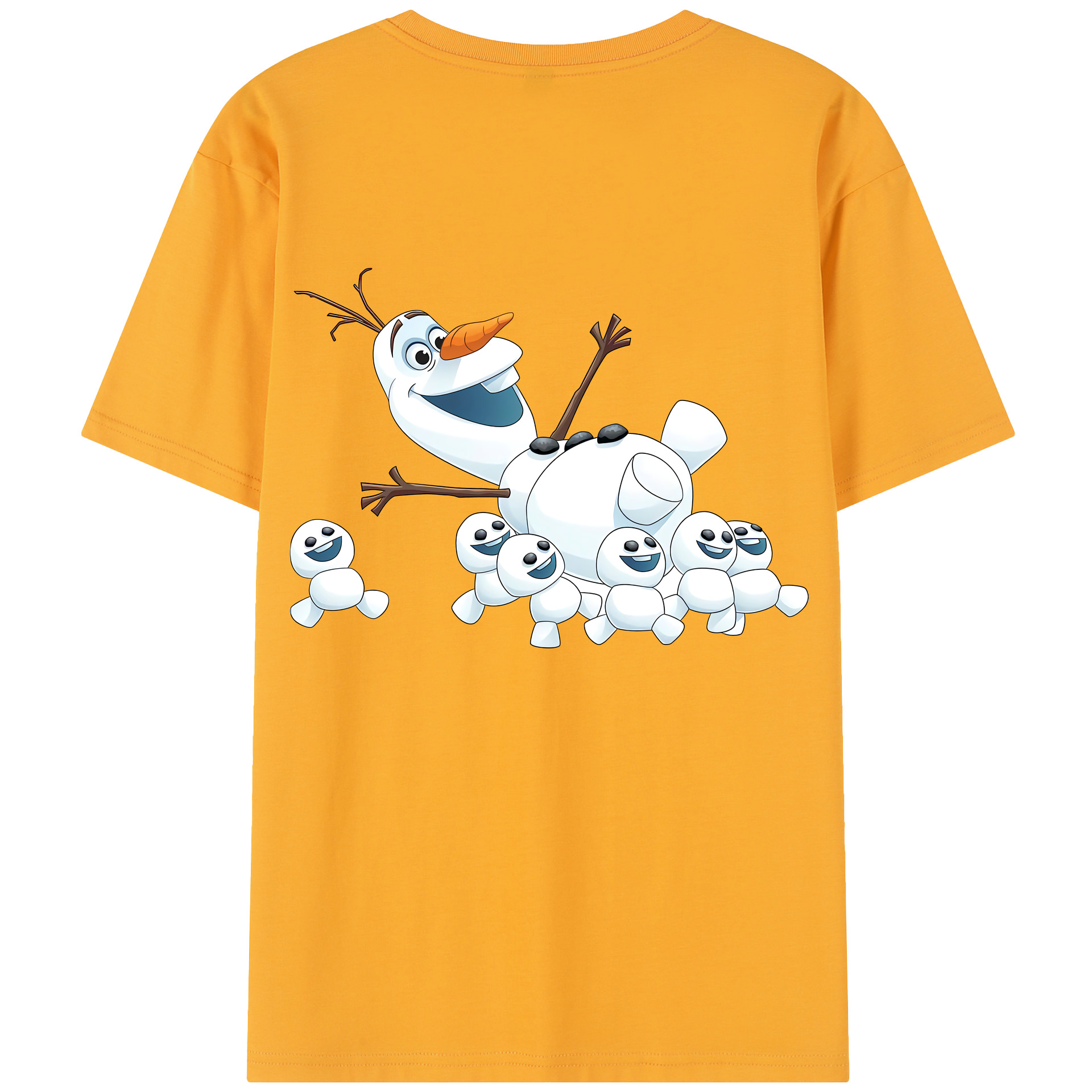 （画像用） アナと雪の女王 アンナ エルサ Frozen Anna Elsa 綿100％半袖Tシャツ（背面プリント）