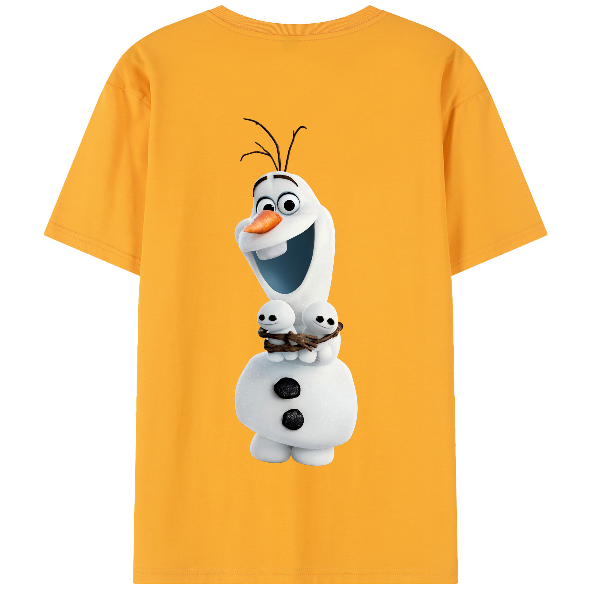 （画像用） アナと雪の女王 アンナ エルサ Frozen Anna Elsa 綿100％半袖Tシャツ（背面プリント）