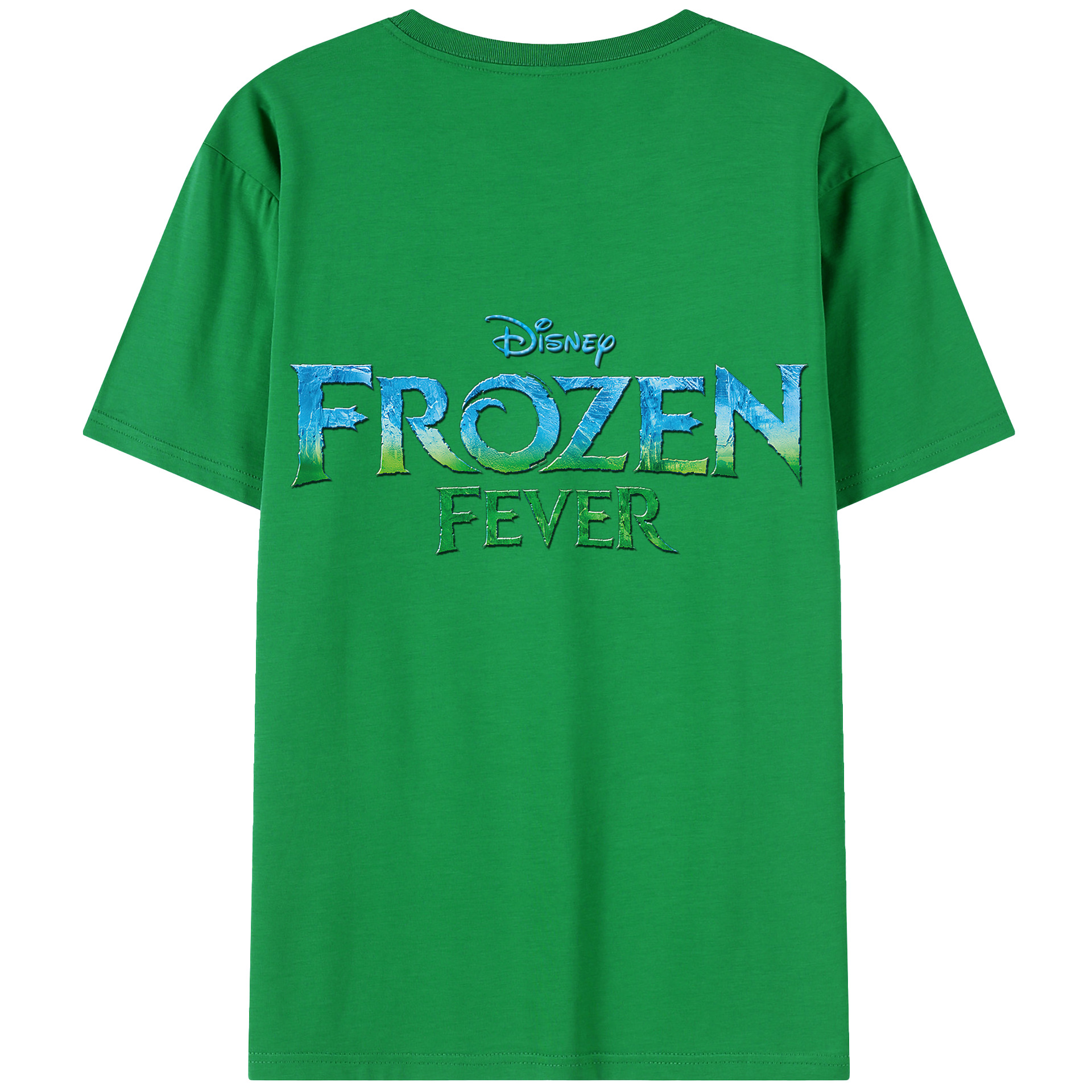 （画像用） アナと雪の女王 アンナ エルサ Frozen Anna Elsa 綿100％半袖Tシャツ（背面プリント）