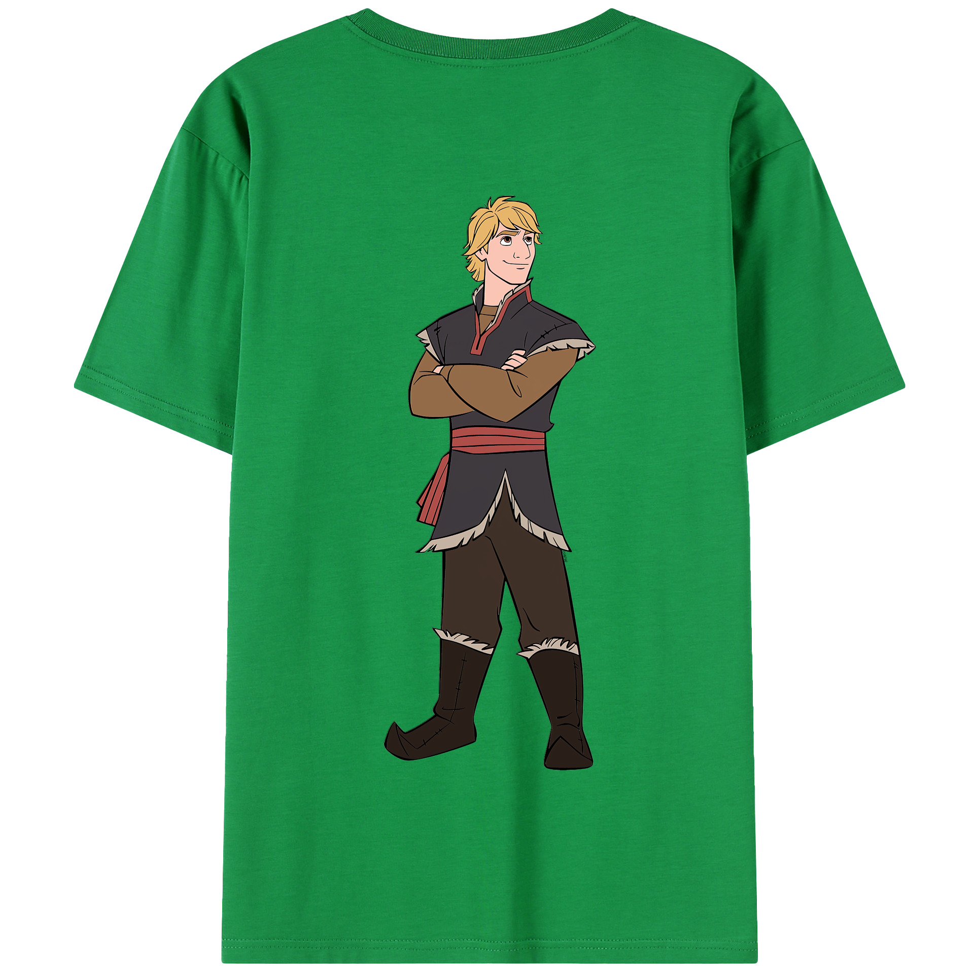 （画像用） アナと雪の女王 アンナ エルサ Frozen Anna Elsa 綿100％半袖Tシャツ（背面プリント）