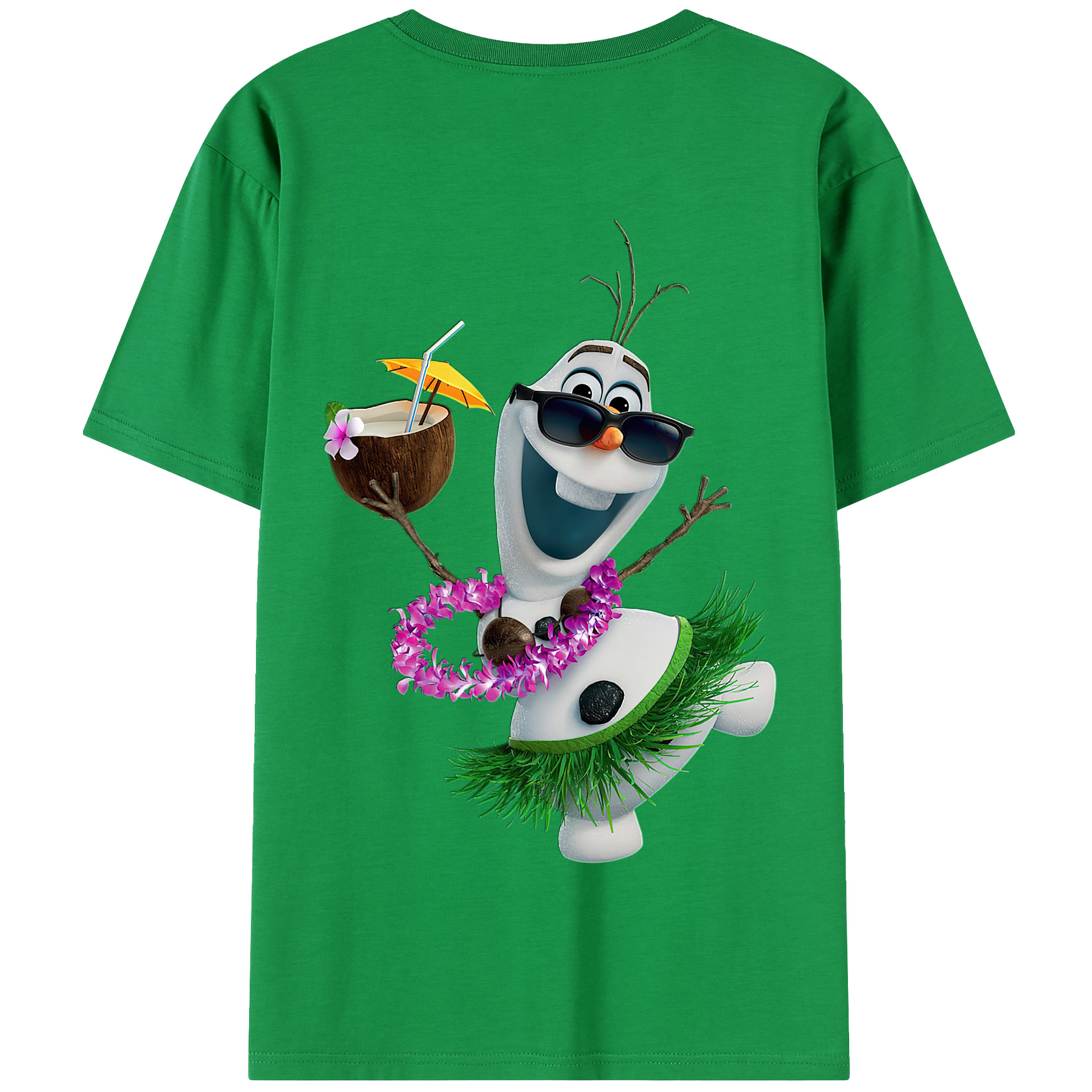 （画像用） アナと雪の女王 アンナ エルサ Frozen Anna Elsa 綿100％半袖Tシャツ（背面プリント）