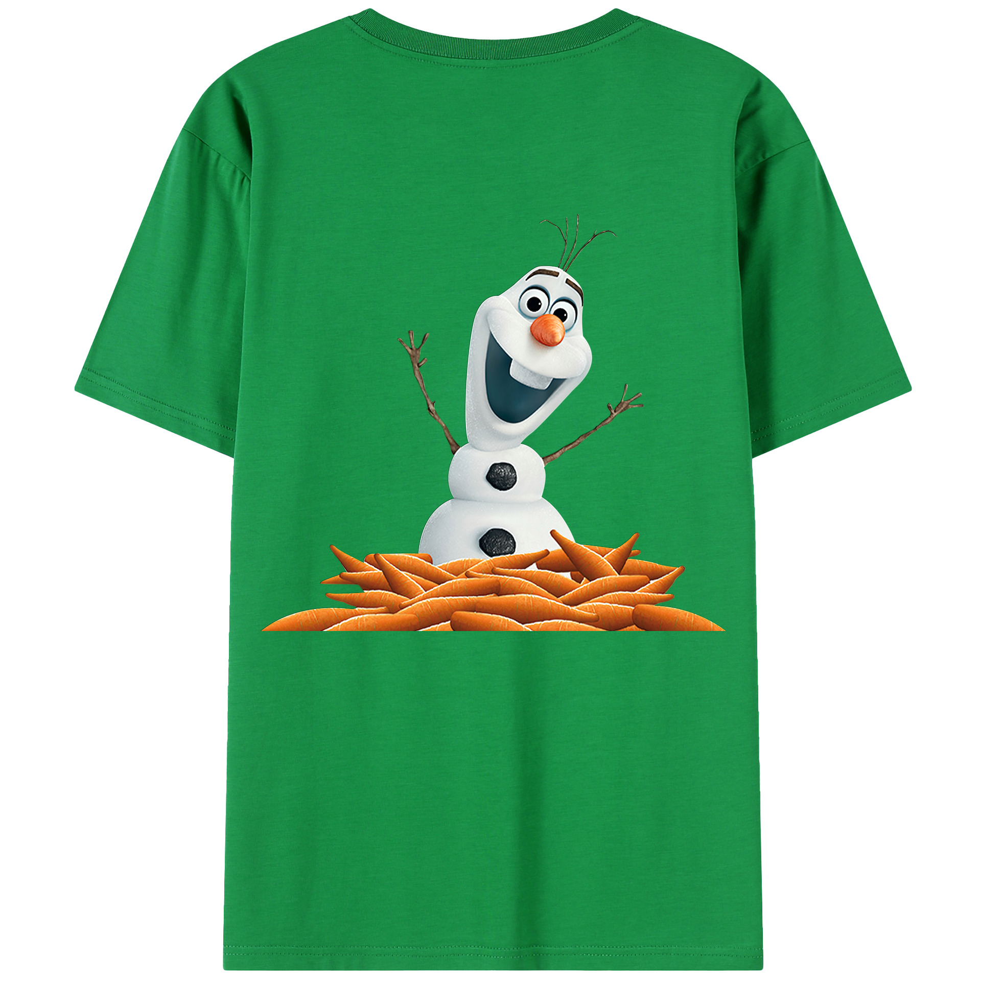 （画像用） アナと雪の女王 アンナ エルサ Frozen Anna Elsa 綿100％半袖Tシャツ（背面プリント）
