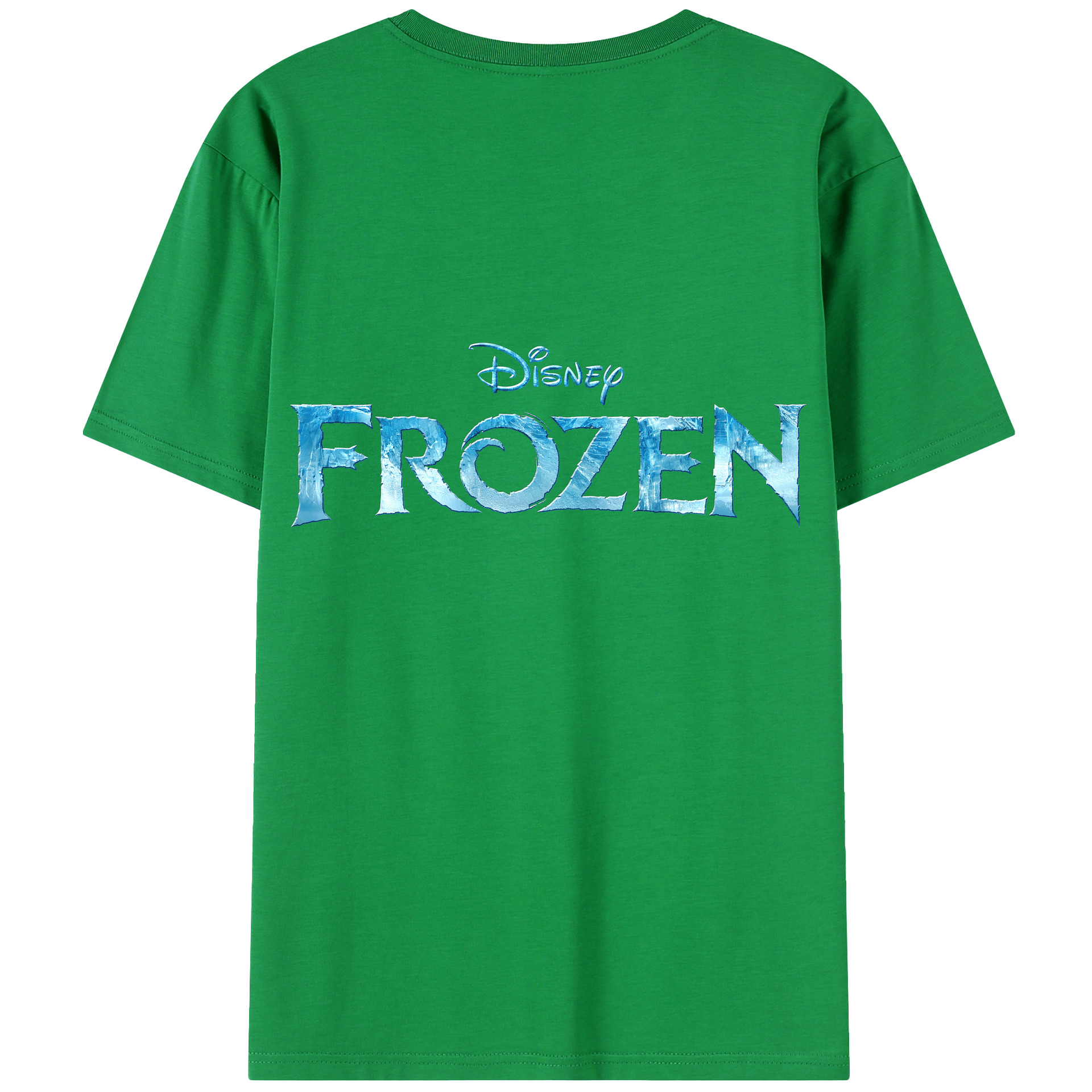 （画像用） アナと雪の女王 アンナ エルサ Frozen Anna Elsa 綿100％半袖Tシャツ（背面プリント）