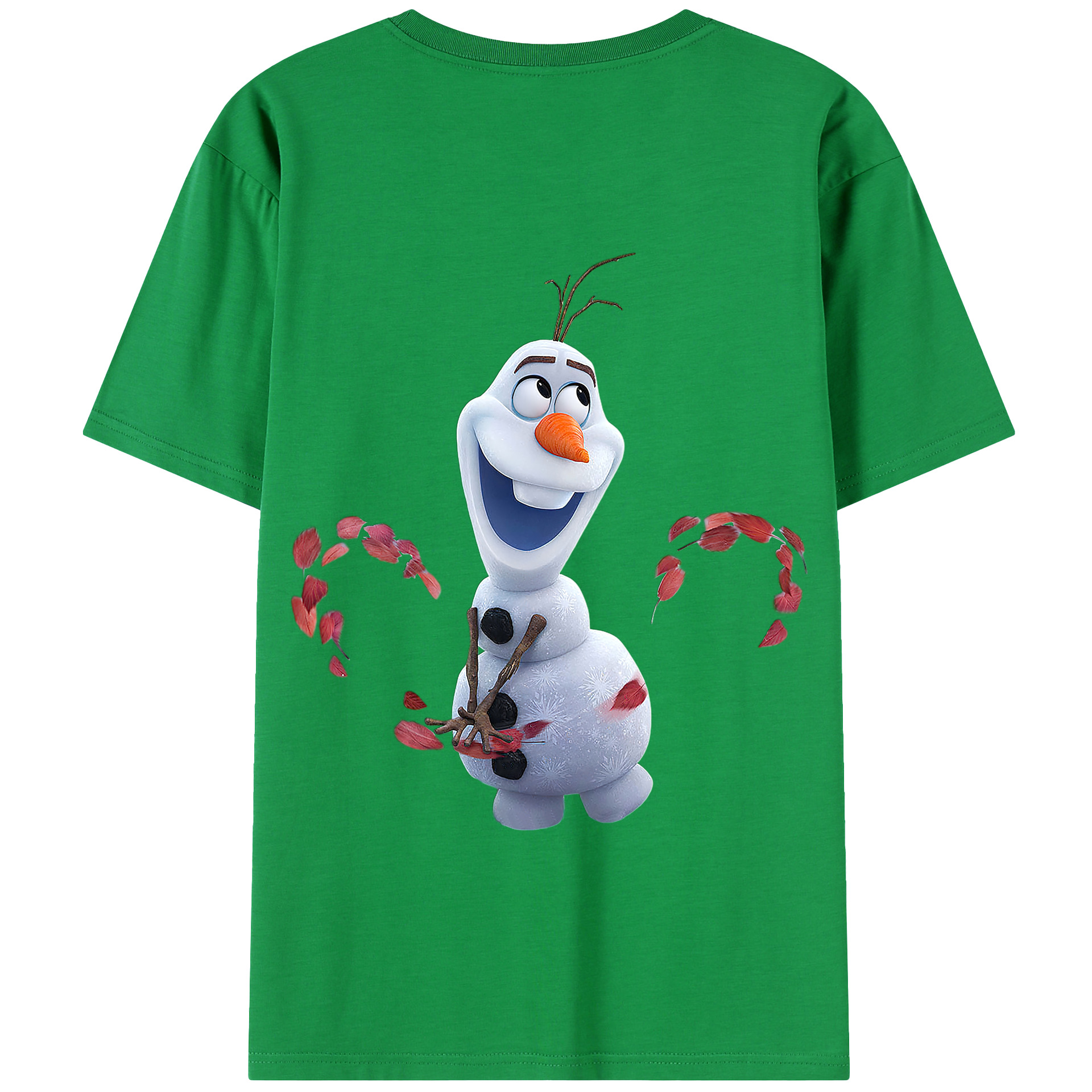 （画像用） アナと雪の女王 アンナ エルサ Frozen Anna Elsa 綿100％半袖Tシャツ（背面プリント）