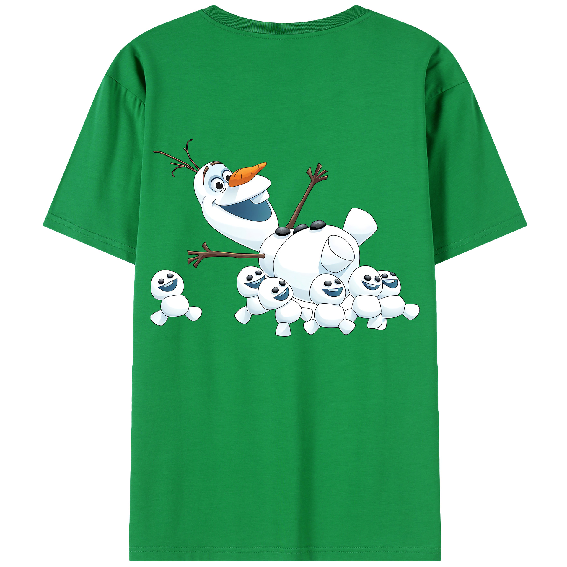 （画像用） アナと雪の女王 アンナ エルサ Frozen Anna Elsa 綿100％半袖Tシャツ（背面プリント）