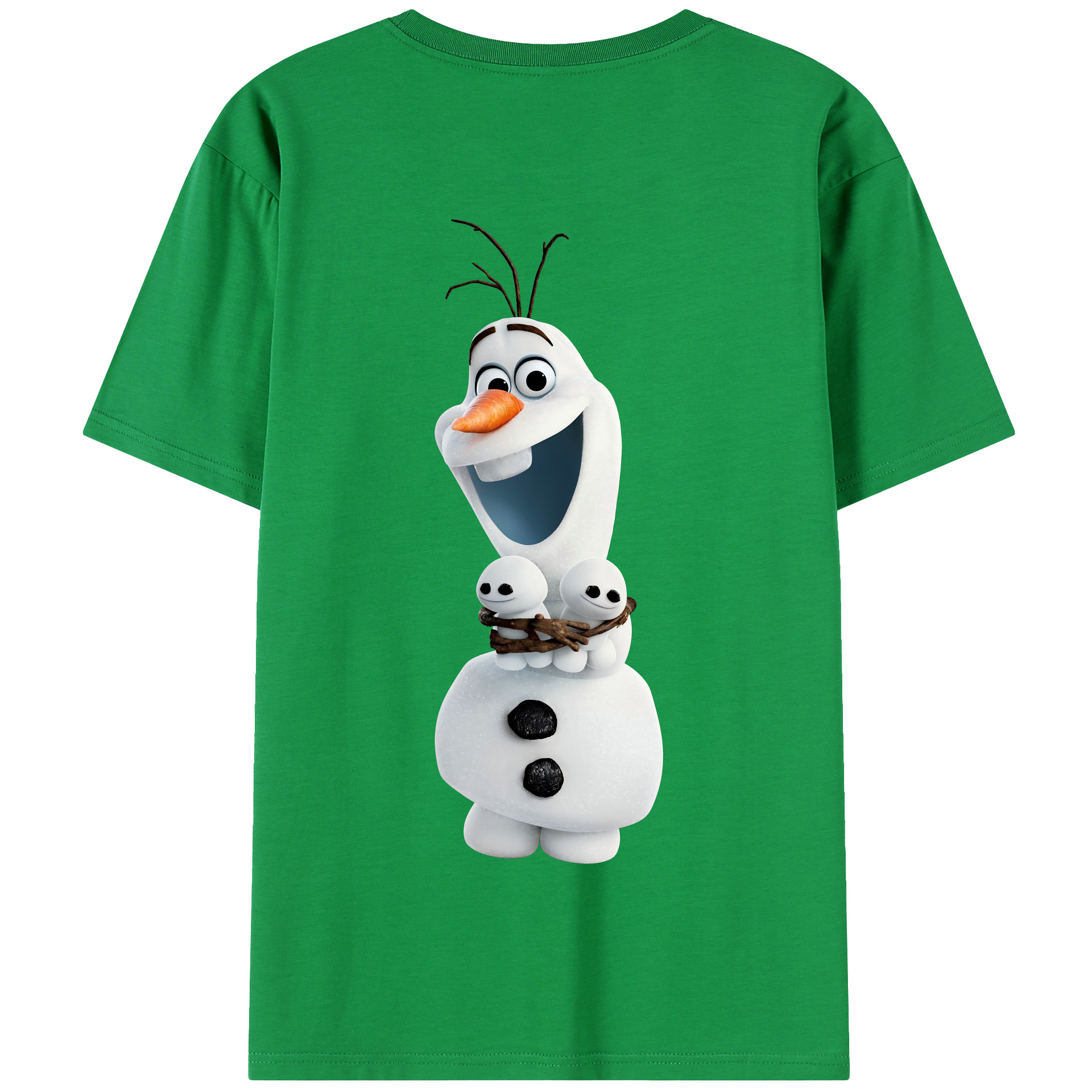 （画像用） アナと雪の女王 アンナ エルサ Frozen Anna Elsa 綿100％半袖Tシャツ（背面プリント）