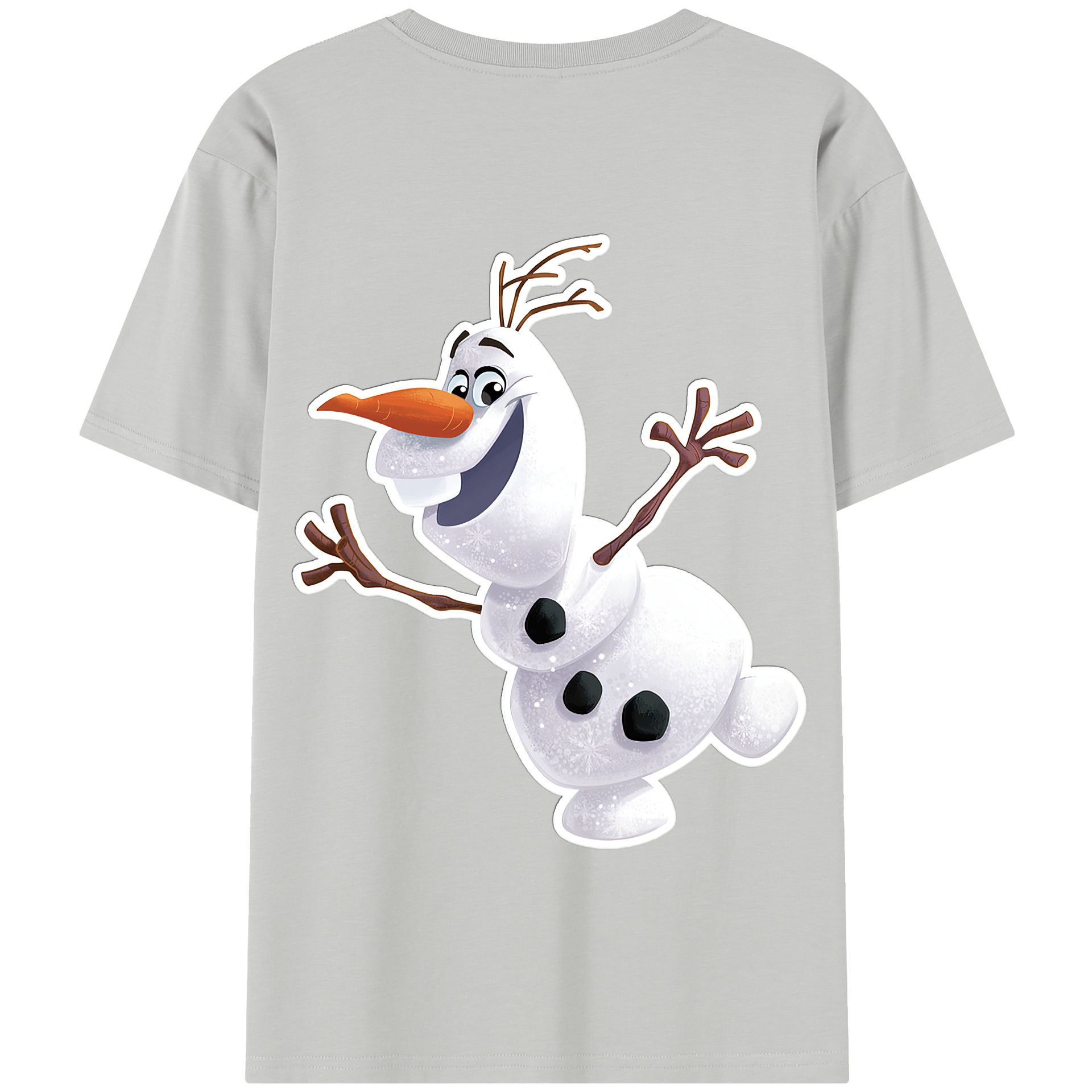 （画像用） アナと雪の女王 アンナ エルサ Frozen Anna Elsa 綿100％半袖Tシャツ（背面プリント）