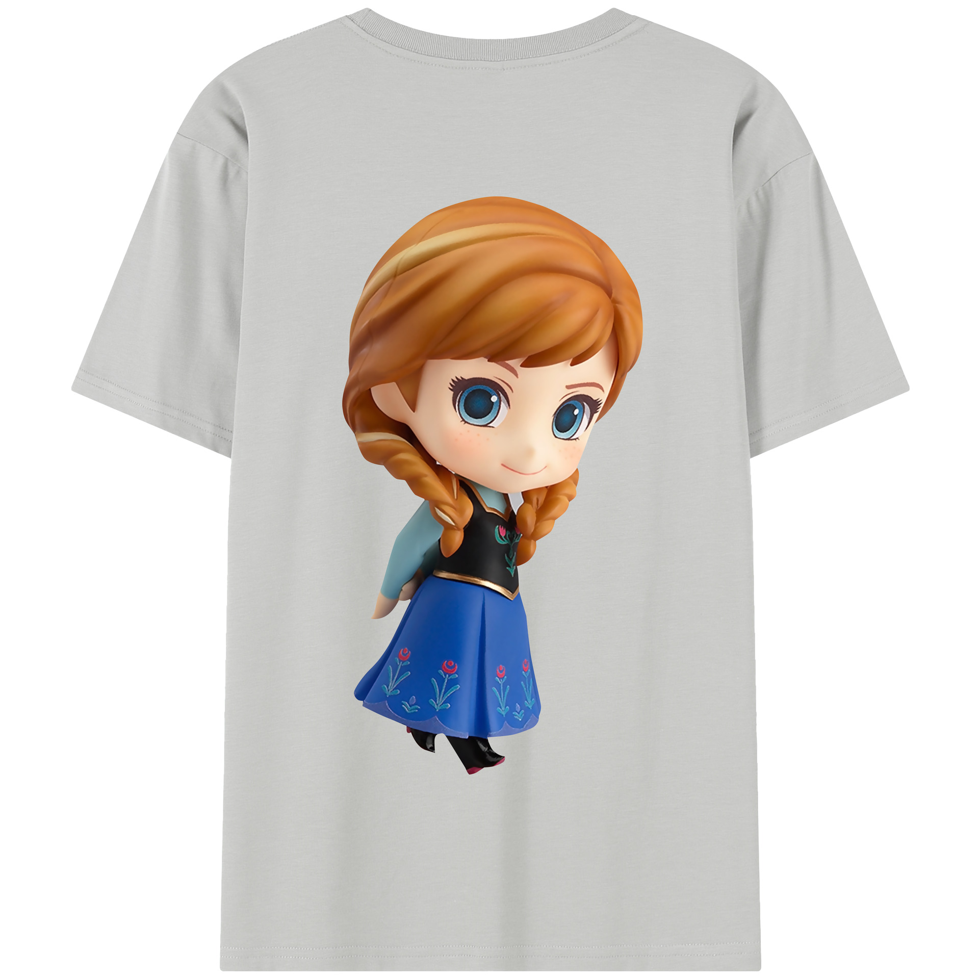 （画像用） アナと雪の女王 アンナ エルサ Frozen Anna Elsa 綿100％半袖Tシャツ（背面プリント）