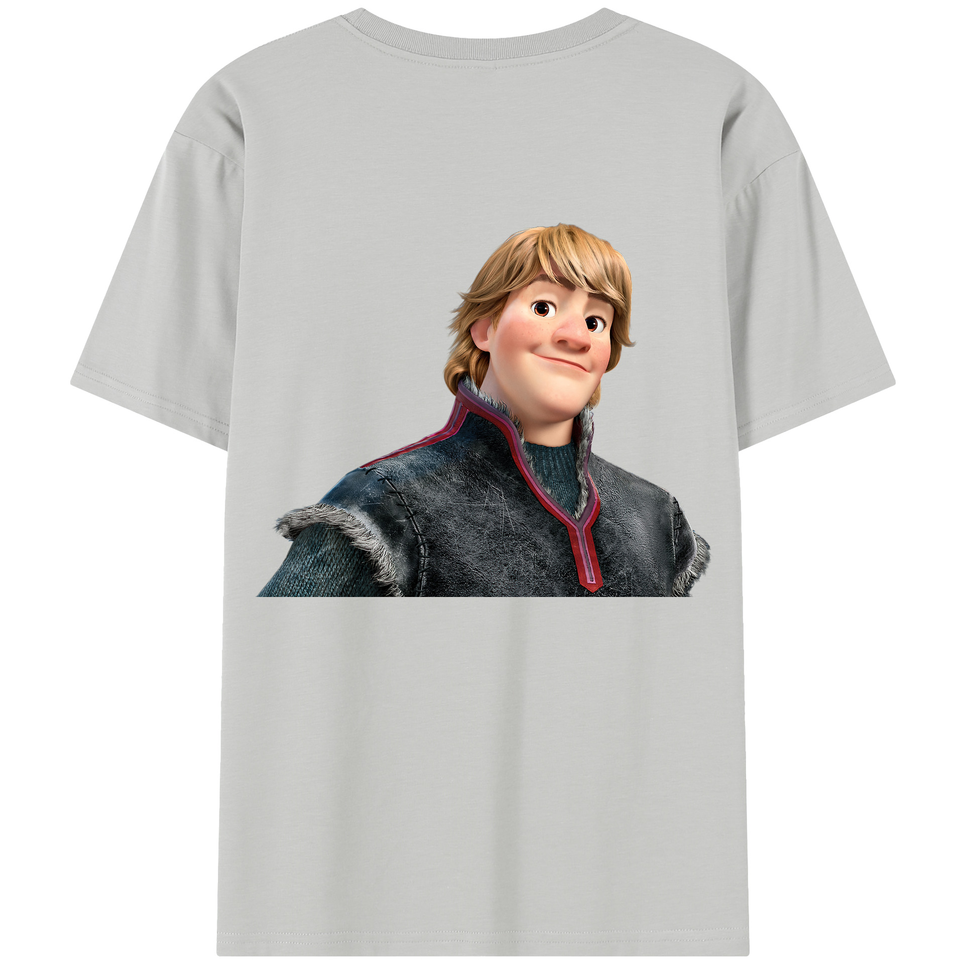 （画像用） アナと雪の女王 アンナ エルサ Frozen Anna Elsa 綿100％半袖Tシャツ（背面プリント）