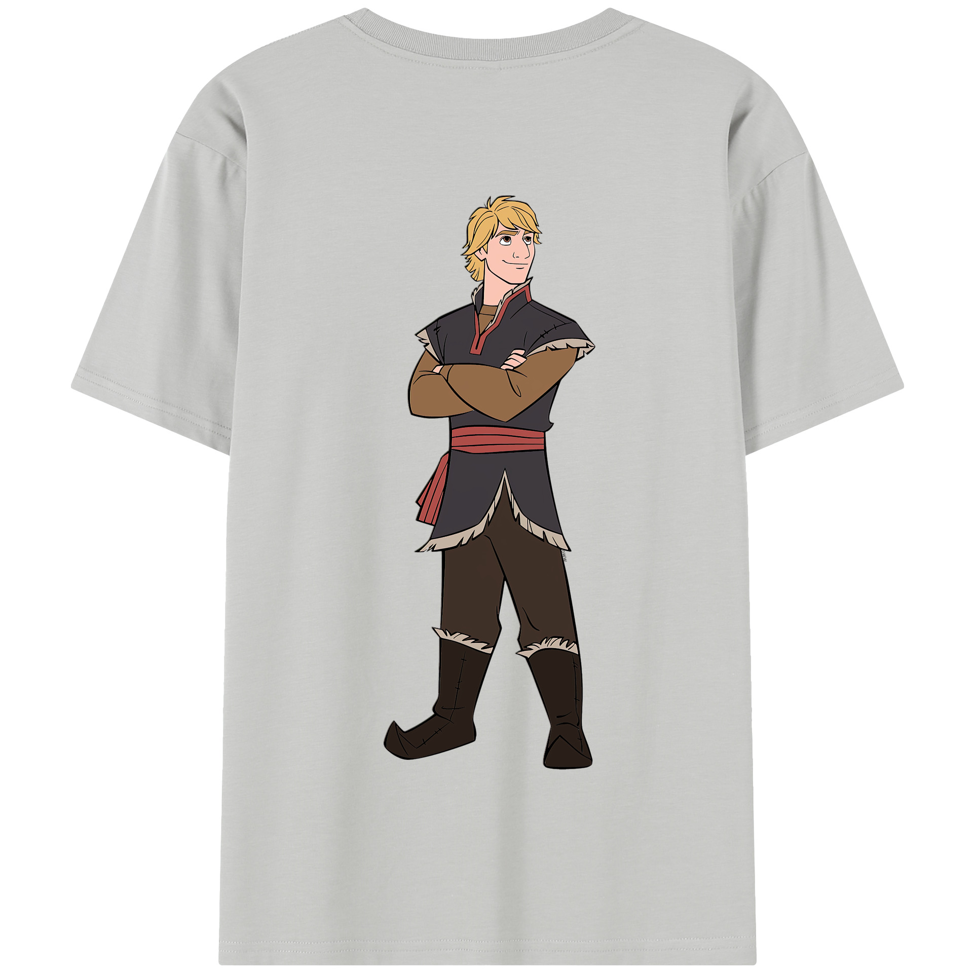 （画像用） アナと雪の女王 アンナ エルサ Frozen Anna Elsa 綿100％半袖Tシャツ（背面プリント）
