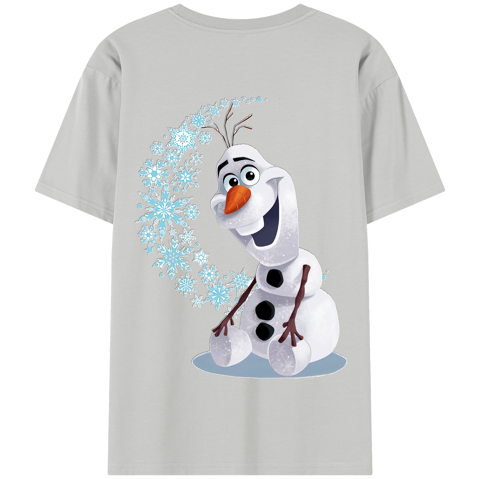 （画像用） アナと雪の女王 アンナ エルサ Frozen Anna Elsa 綿100％半袖Tシャツ（背面プリント）