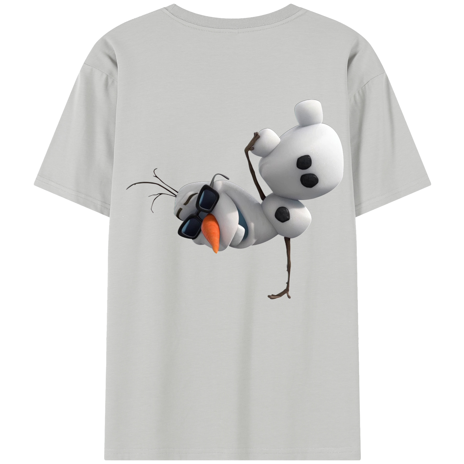（画像用） アナと雪の女王 アンナ エルサ Frozen Anna Elsa 綿100％半袖Tシャツ（背面プリント）