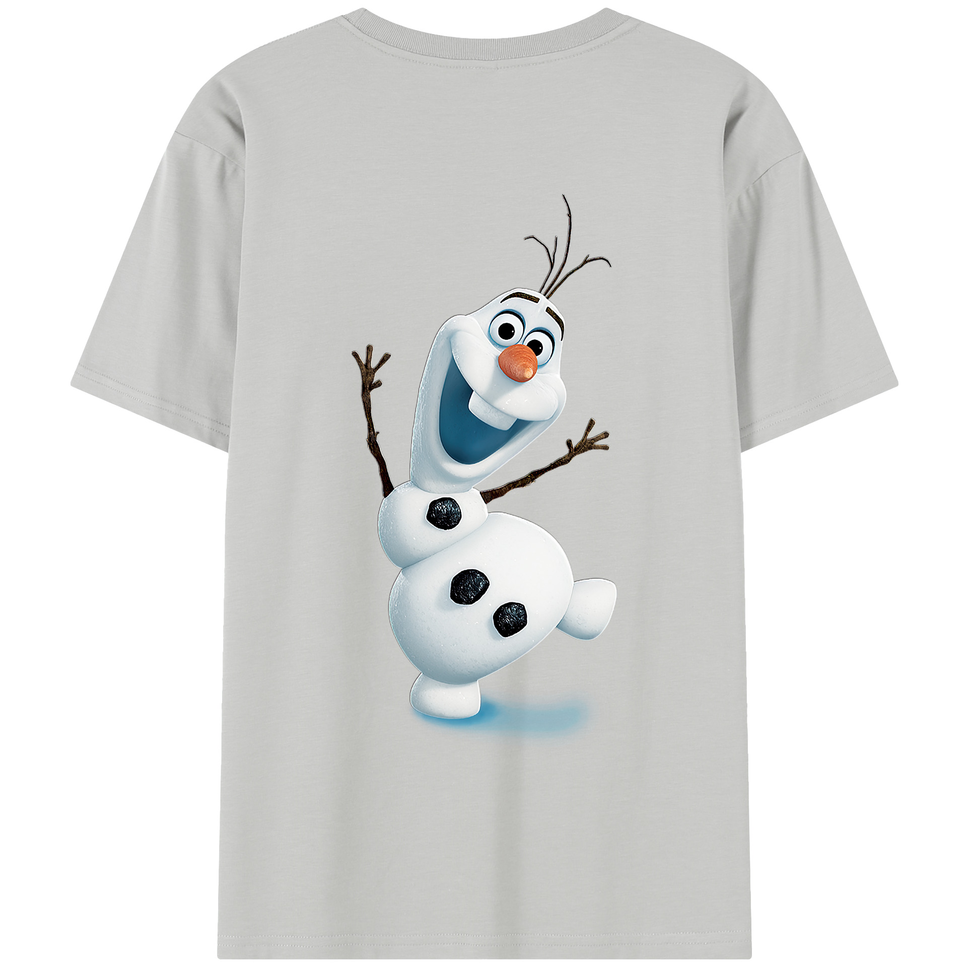 （画像用） アナと雪の女王 アンナ エルサ Frozen Anna Elsa 綿100％半袖Tシャツ（背面プリント）