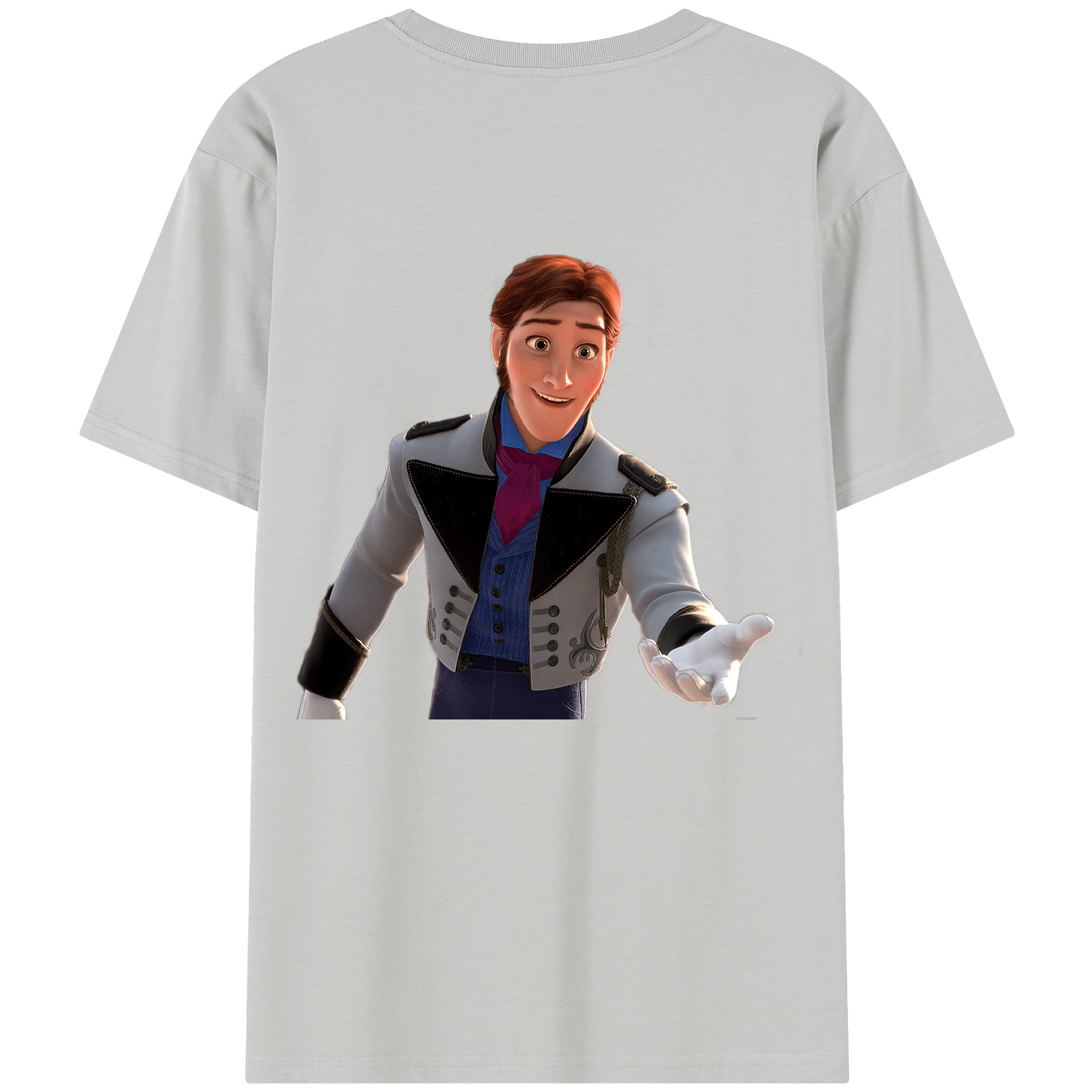 （画像用） アナと雪の女王 アンナ エルサ Frozen Anna Elsa 綿100％半袖Tシャツ（背面プリント）