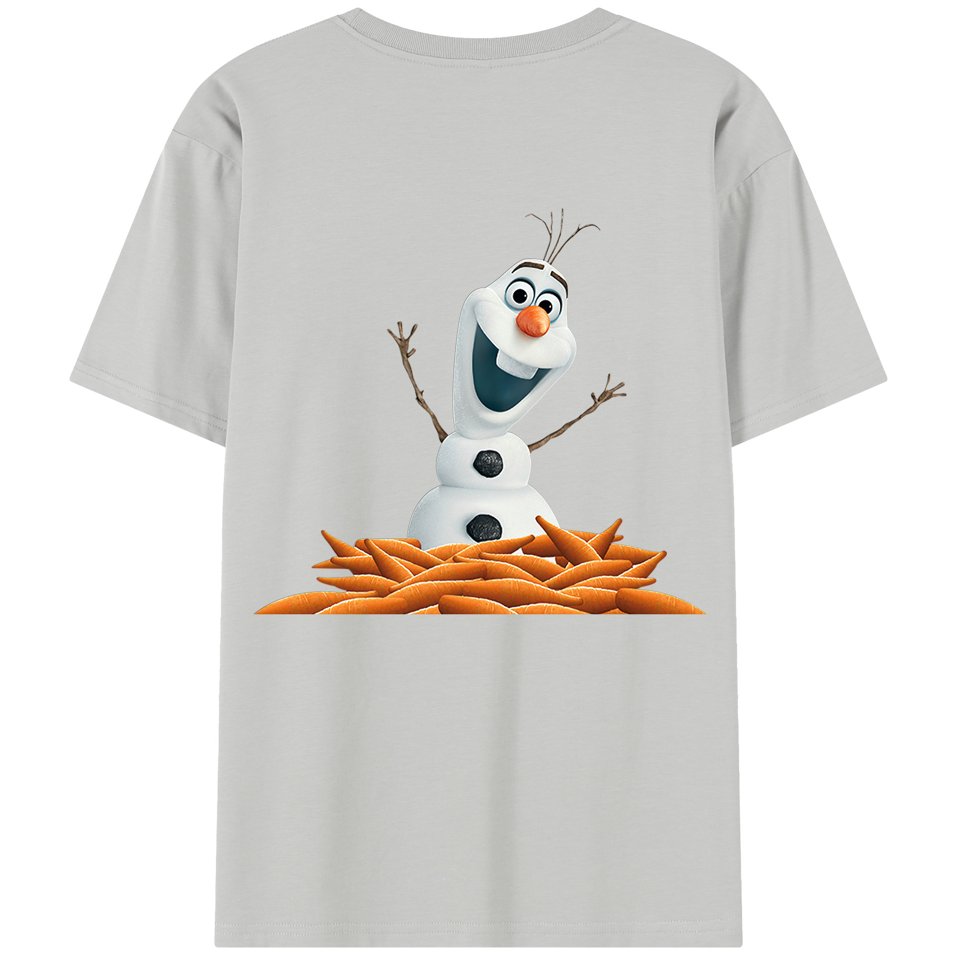 （画像用） アナと雪の女王 アンナ エルサ Frozen Anna Elsa 綿100％半袖Tシャツ（背面プリント）