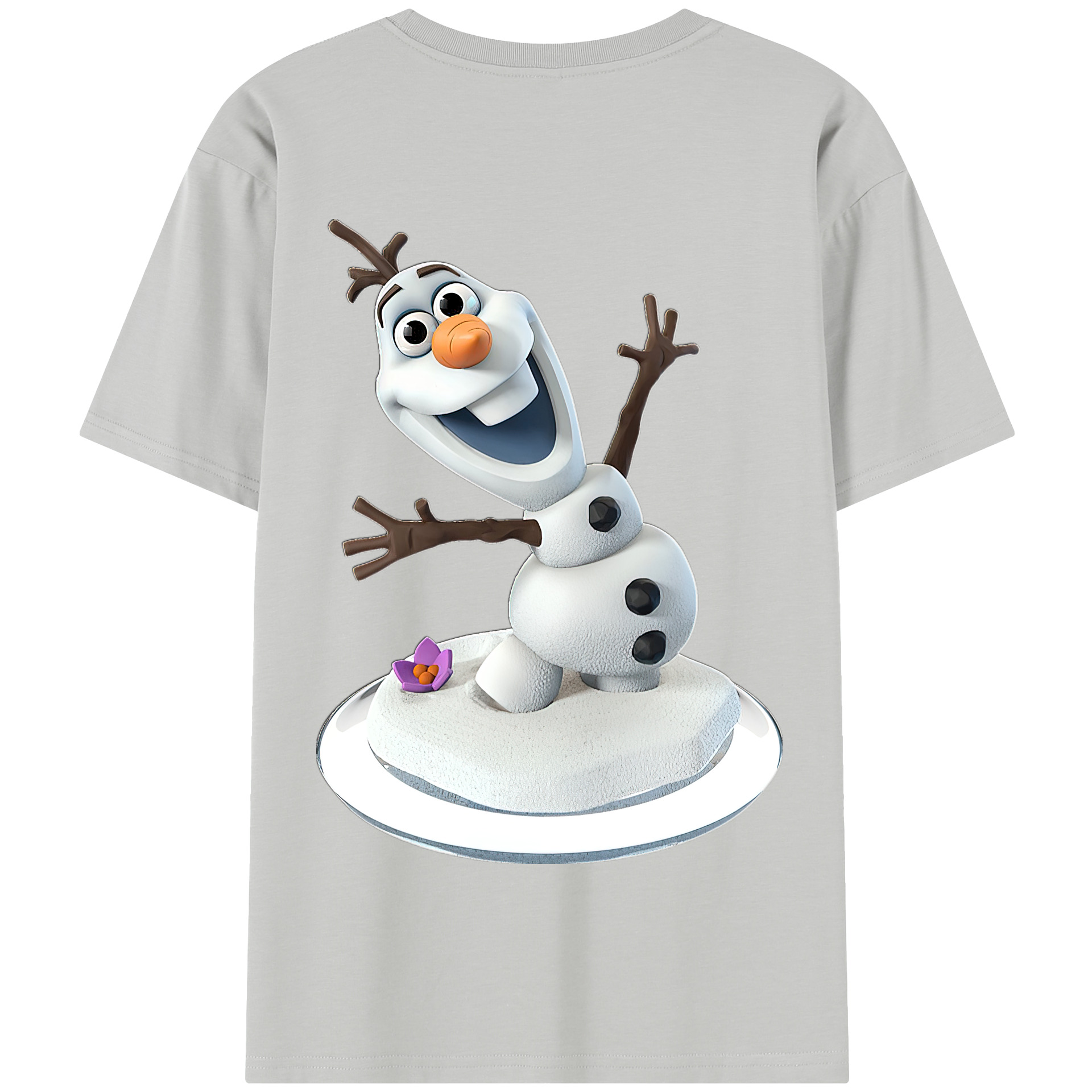 （画像用） アナと雪の女王 アンナ エルサ Frozen Anna Elsa 綿100％半袖Tシャツ（背面プリント）