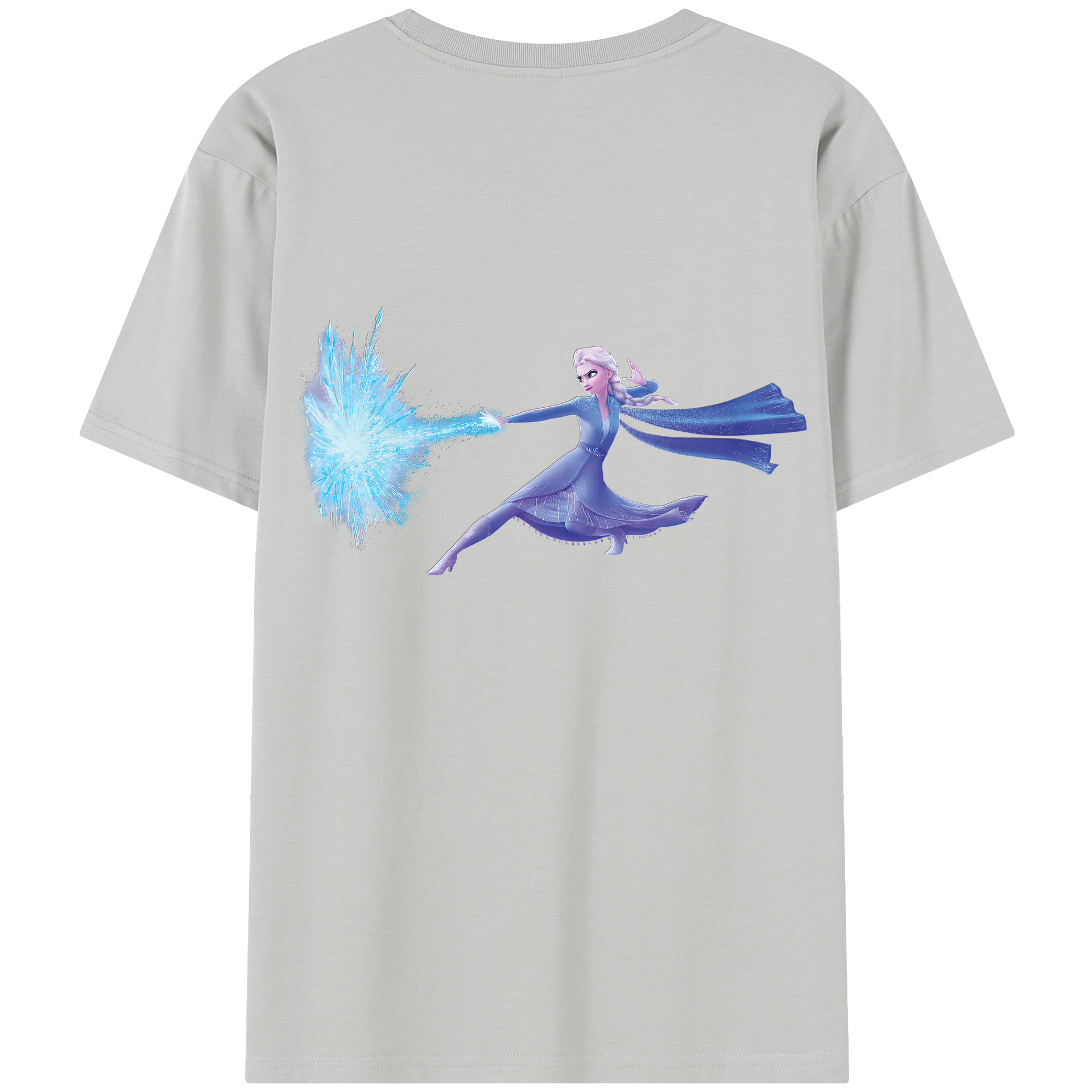 （画像用） アナと雪の女王 アンナ エルサ Frozen Anna Elsa 綿100％半袖Tシャツ（背面プリント）