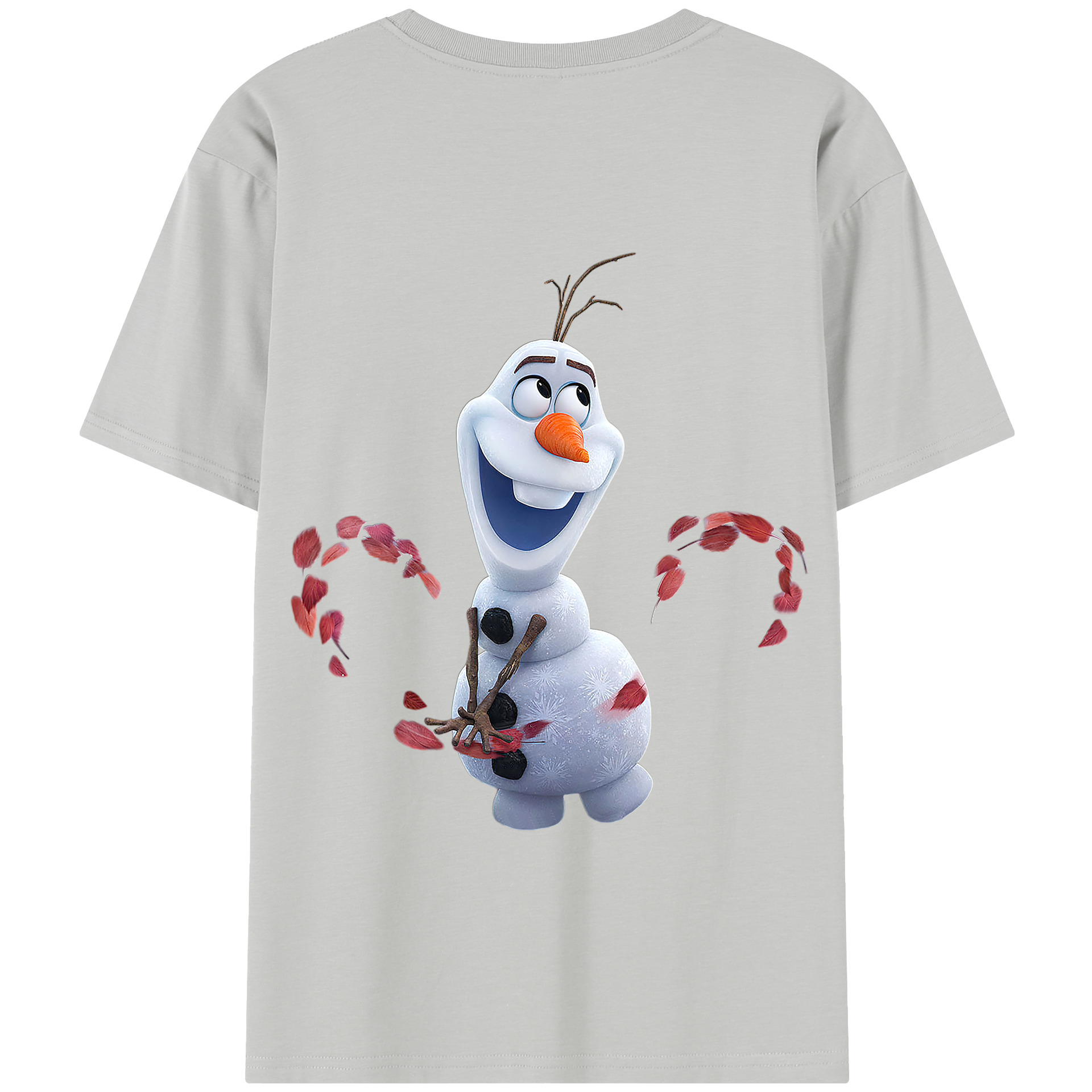 （画像用） アナと雪の女王 アンナ エルサ Frozen Anna Elsa 綿100％半袖Tシャツ（背面プリント）