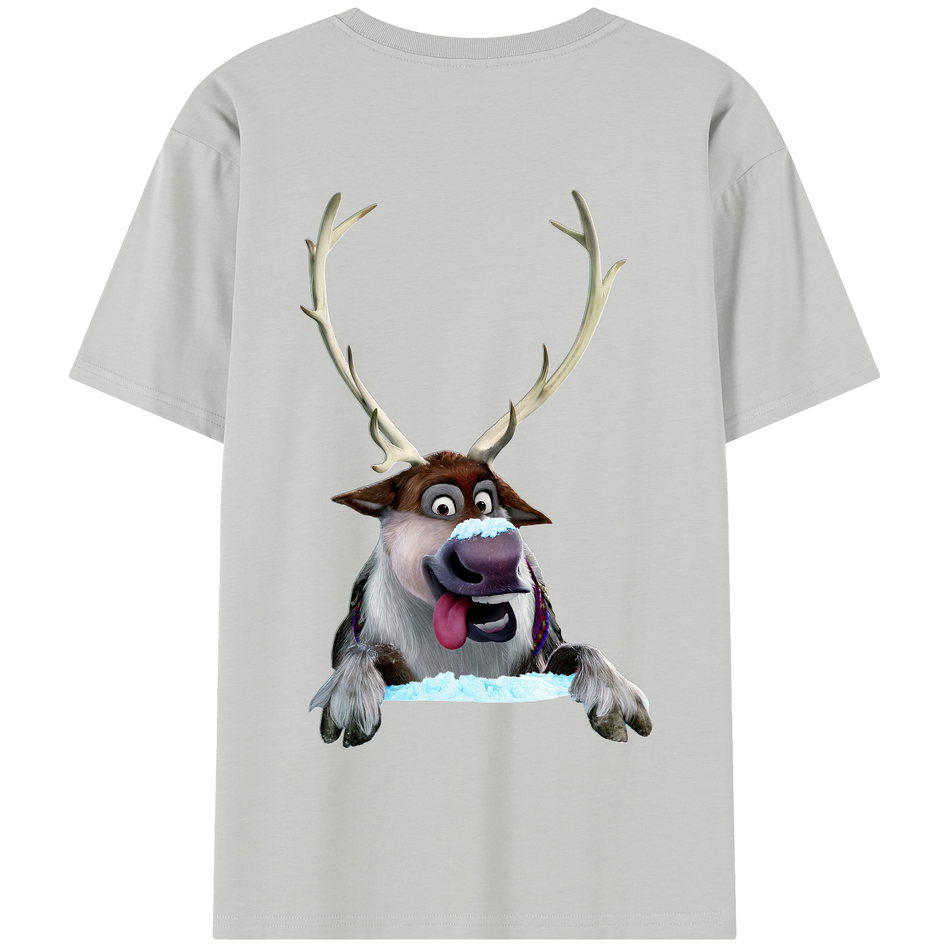 アナと雪の女王 アンナ エルサ Frozen Anna Elsa 綿100％半袖Tシャツ（背面プリント）