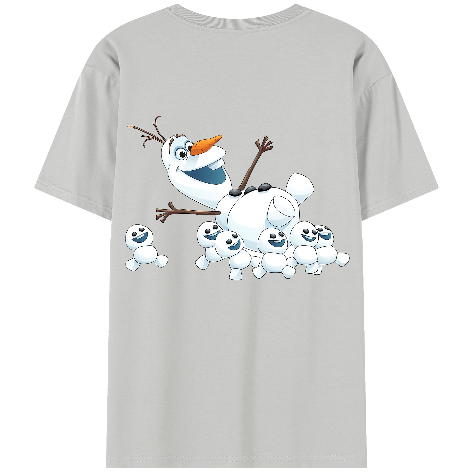 （画像用） アナと雪の女王 アンナ エルサ Frozen Anna Elsa 綿100％半袖Tシャツ（背面プリント）