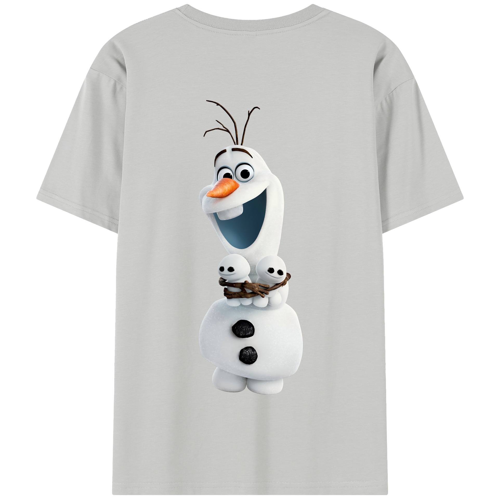 （画像用） アナと雪の女王 アンナ エルサ Frozen Anna Elsa 綿100％半袖Tシャツ（背面プリント）