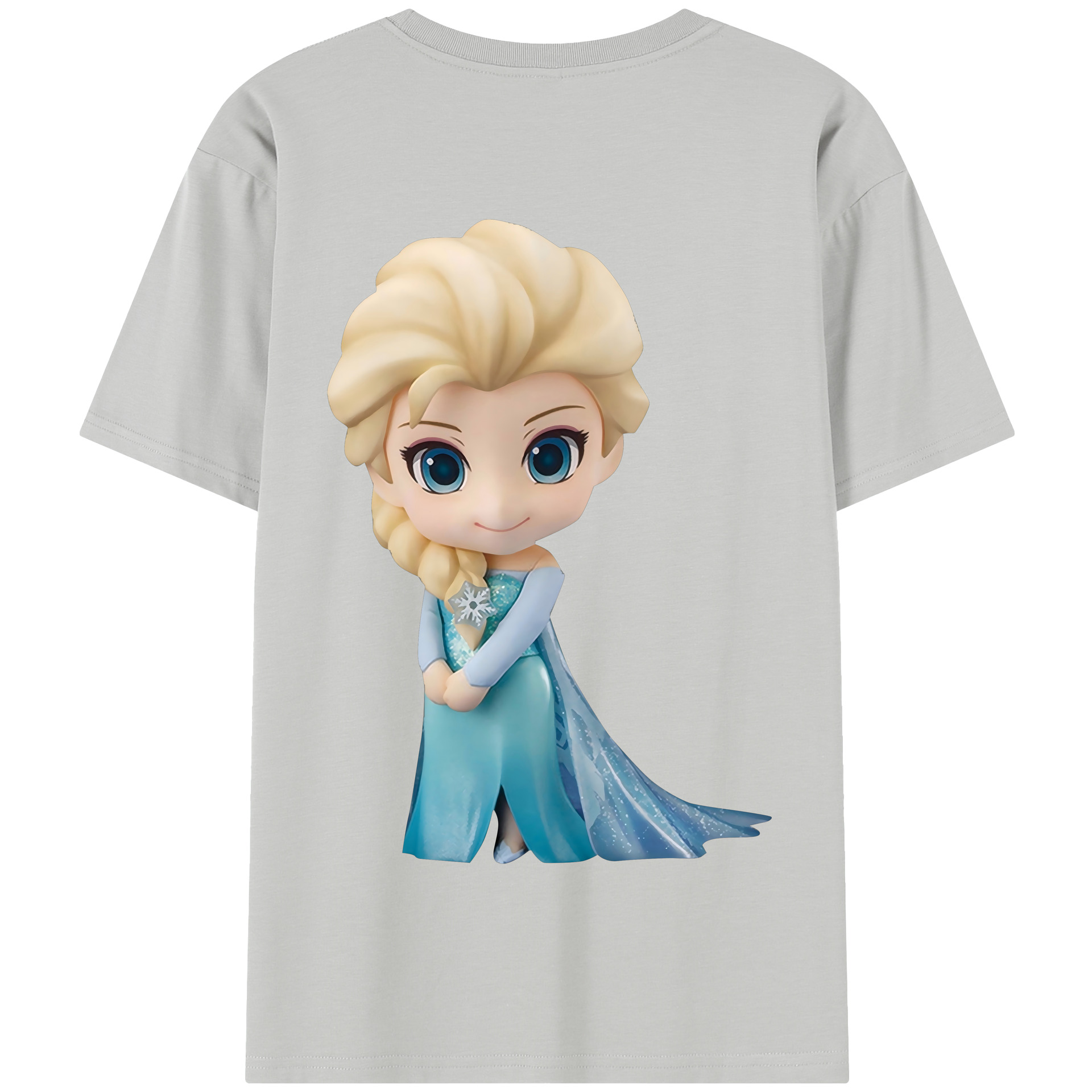 （画像用） アナと雪の女王 アンナ エルサ Frozen Anna Elsa 綿100％半袖Tシャツ（背面プリント）