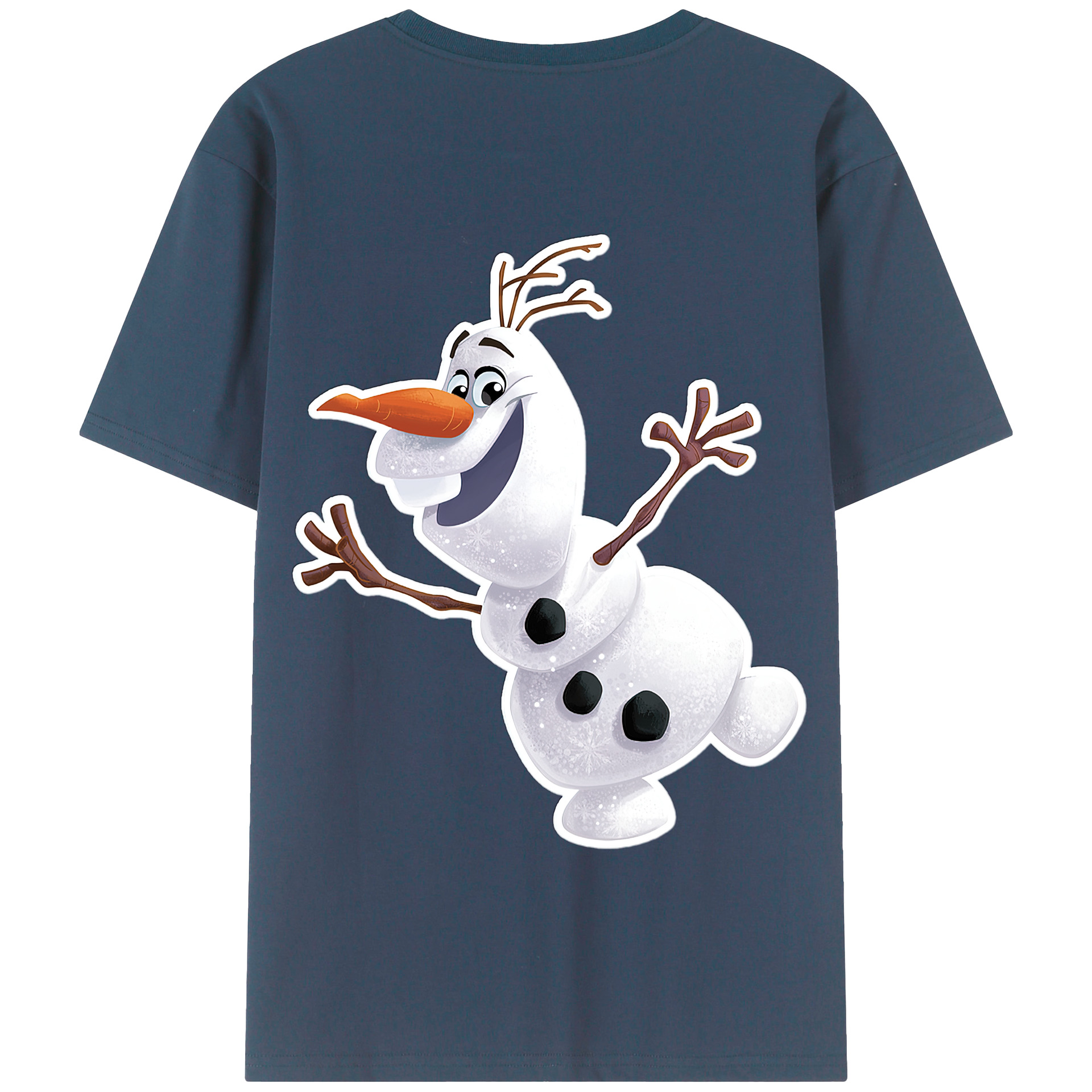 （画像用） アナと雪の女王 アンナ エルサ Frozen Anna Elsa 綿100％半袖Tシャツ（背面プリント）