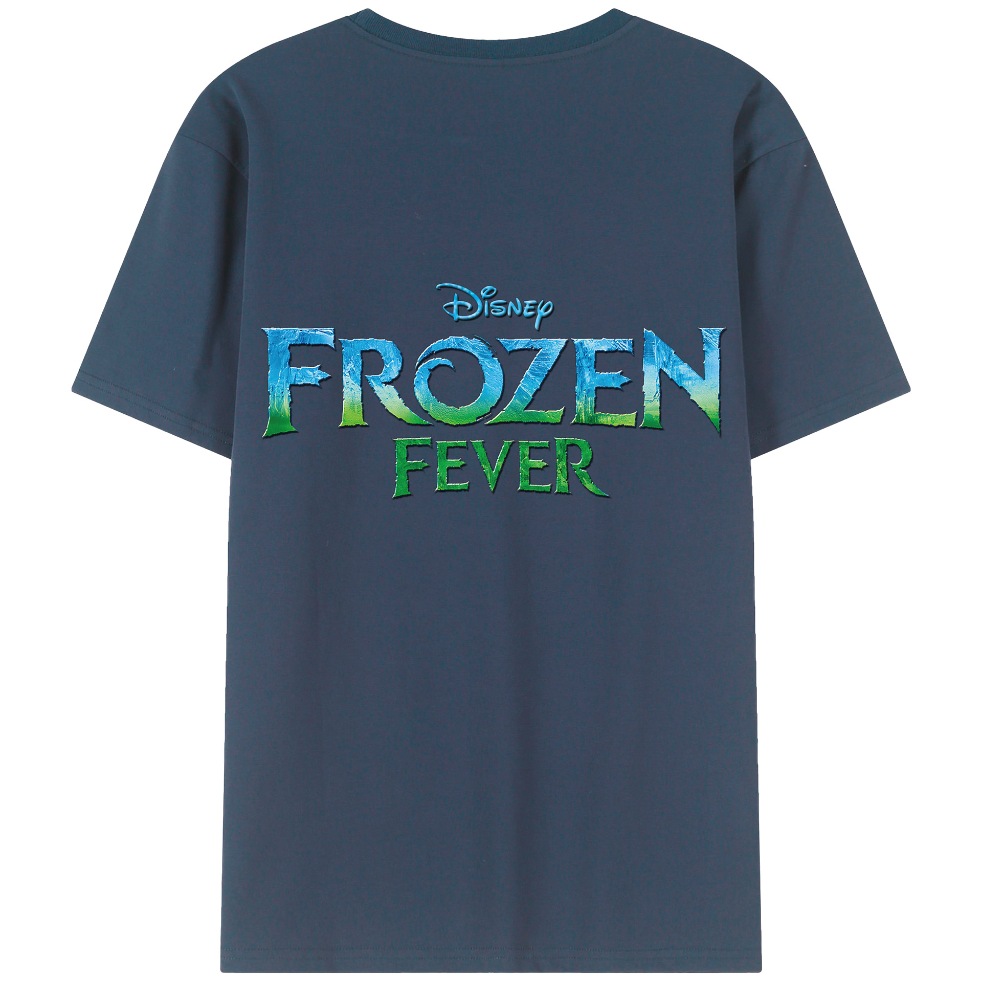 （画像用） アナと雪の女王 アンナ エルサ Frozen Anna Elsa 綿100％半袖Tシャツ（背面プリント）