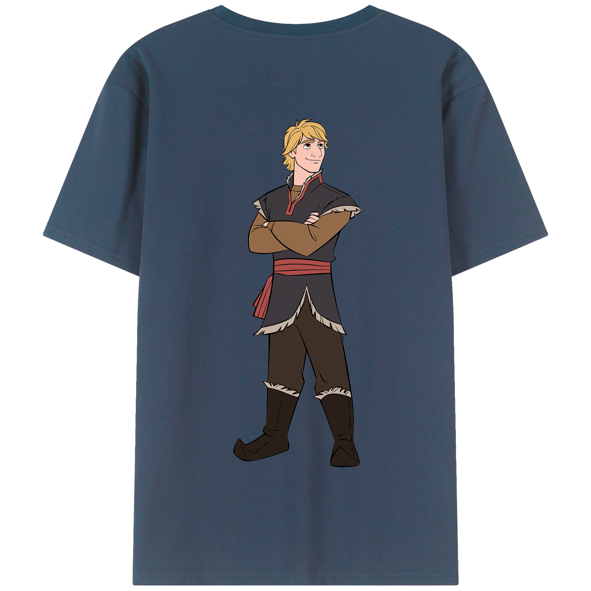 （画像用） アナと雪の女王 アンナ エルサ Frozen Anna Elsa 綿100％半袖Tシャツ（背面プリント）