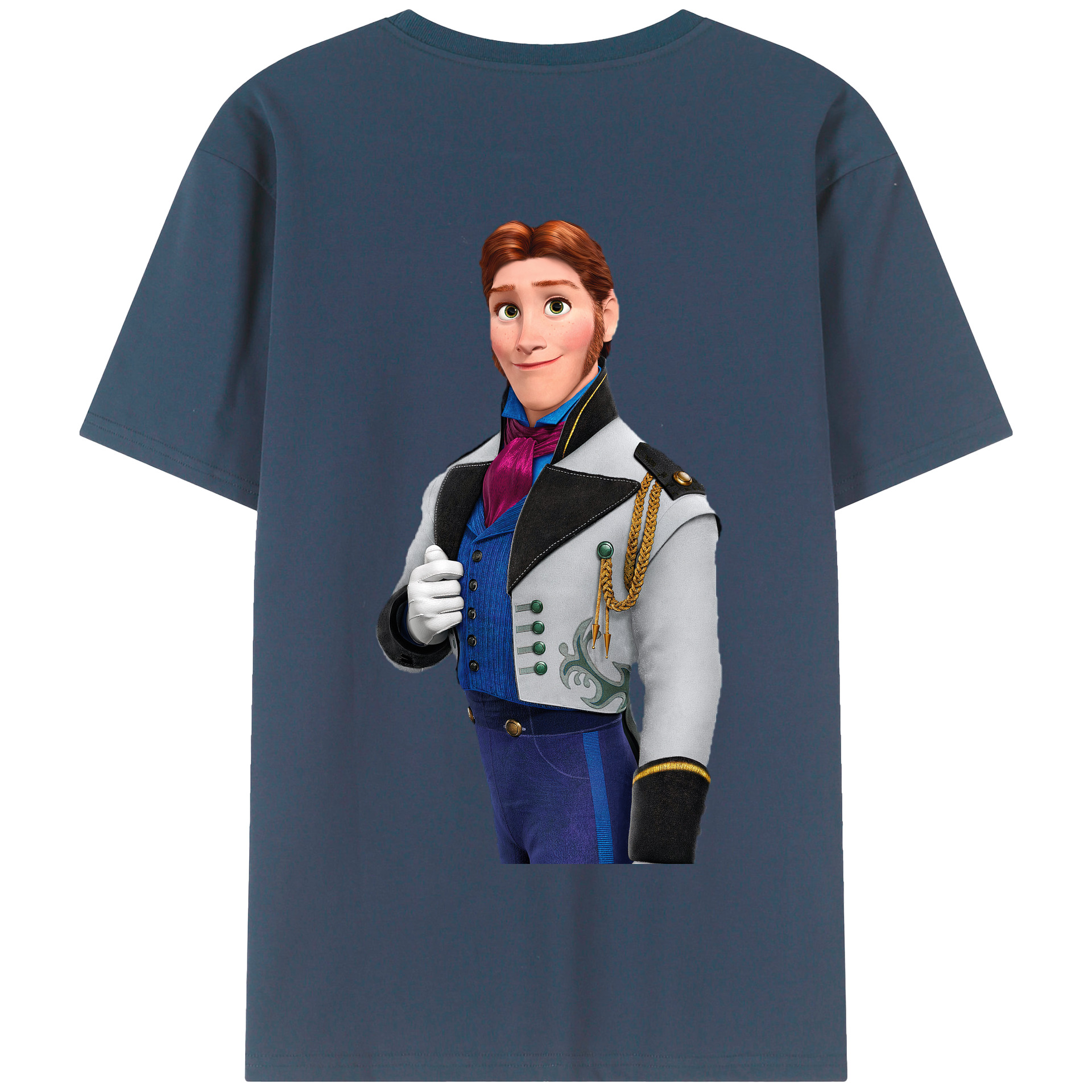 （画像用） アナと雪の女王 アンナ エルサ Frozen Anna Elsa 綿100％半袖Tシャツ（背面プリント）