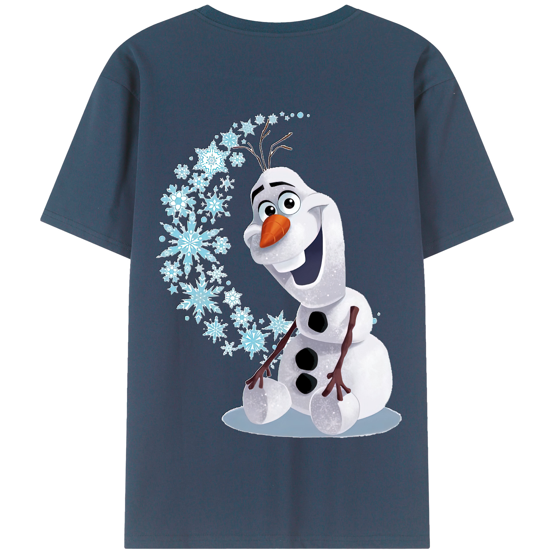 （画像用） アナと雪の女王 アンナ エルサ Frozen Anna Elsa 綿100％半袖Tシャツ（背面プリント）