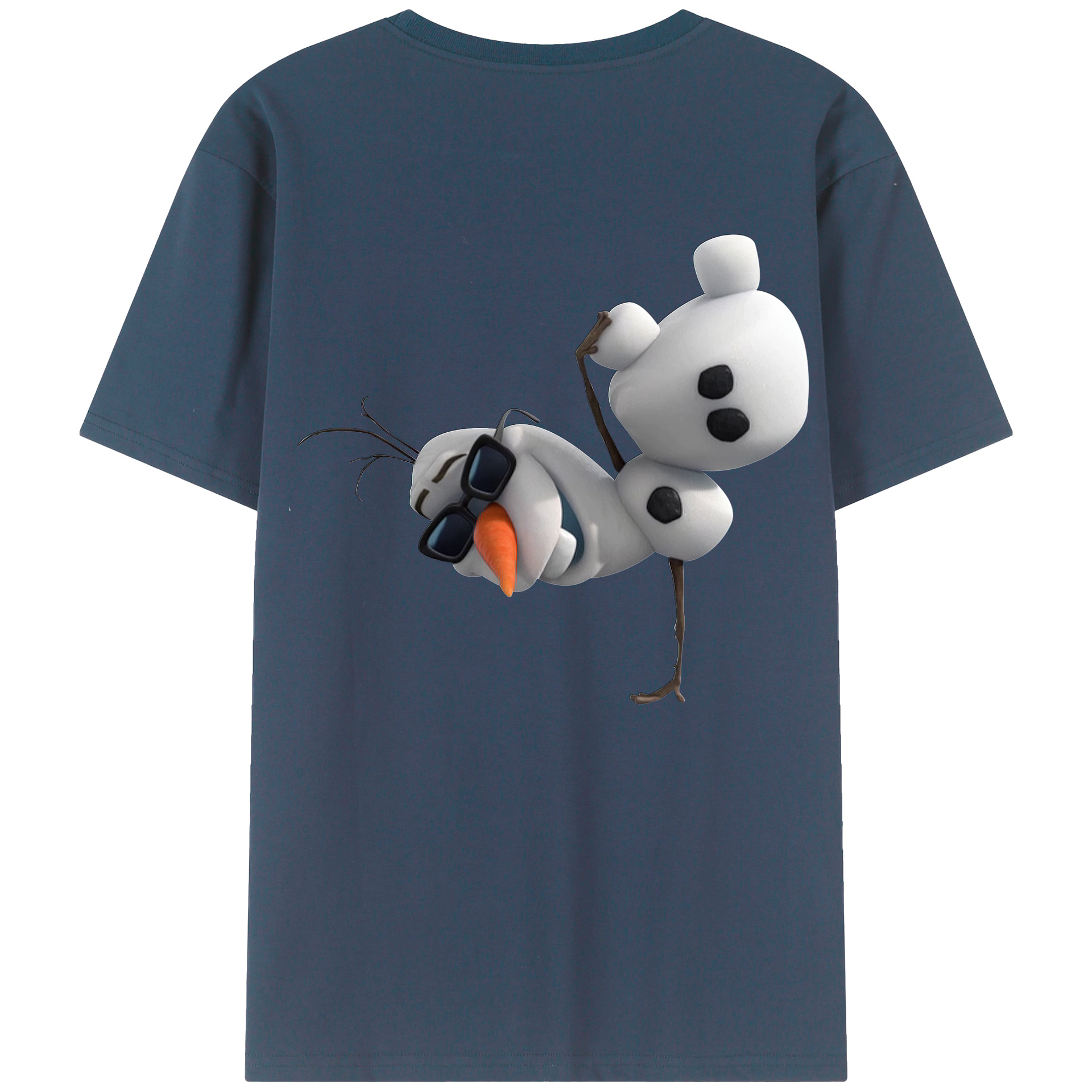 （画像用） アナと雪の女王 アンナ エルサ Frozen Anna Elsa 綿100％半袖Tシャツ（背面プリント）