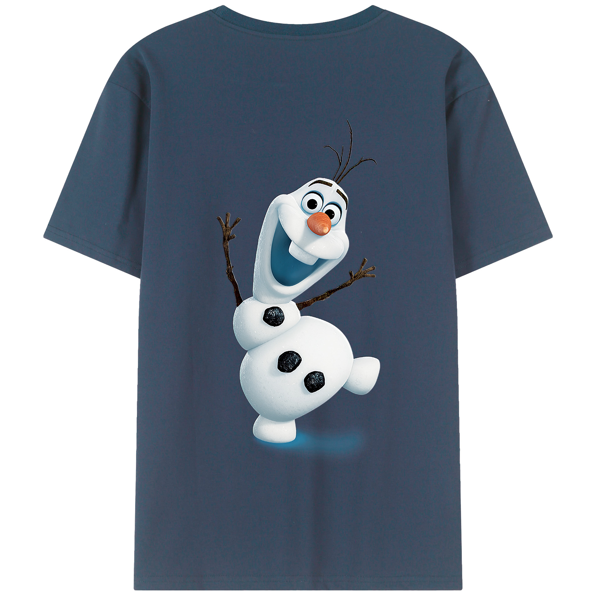 （画像用） アナと雪の女王 アンナ エルサ Frozen Anna Elsa 綿100％半袖Tシャツ（背面プリント）