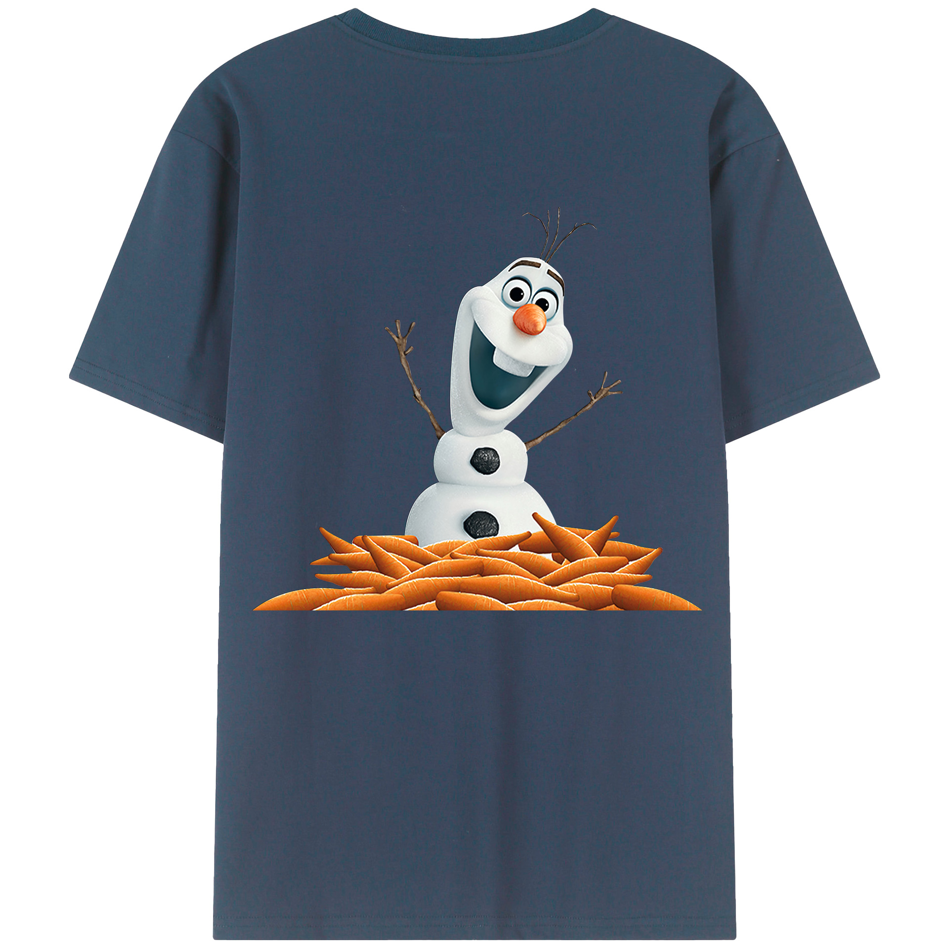 （画像用） アナと雪の女王 アンナ エルサ Frozen Anna Elsa 綿100％半袖Tシャツ（背面プリント）