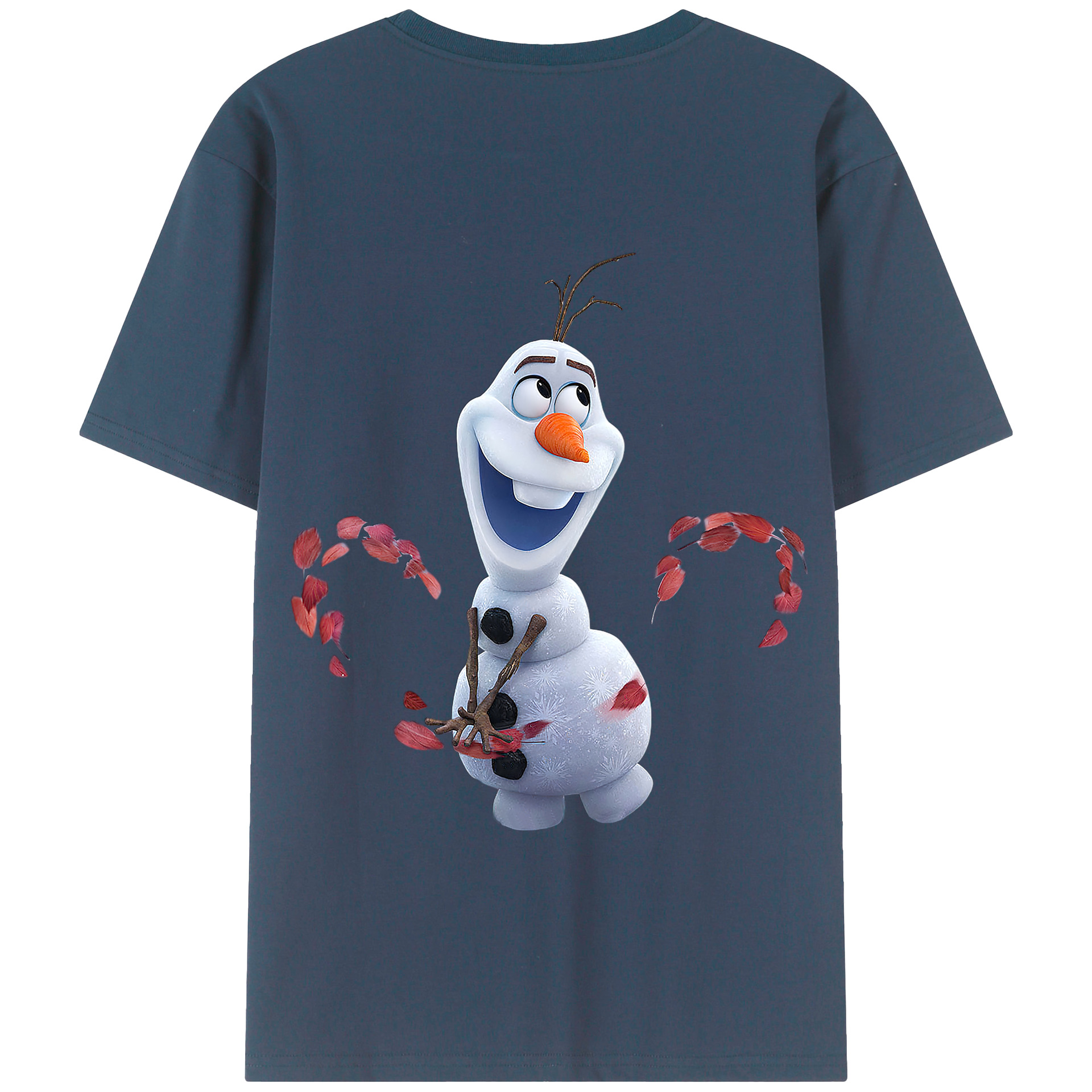 （画像用） アナと雪の女王 アンナ エルサ Frozen Anna Elsa 綿100％半袖Tシャツ（背面プリント）