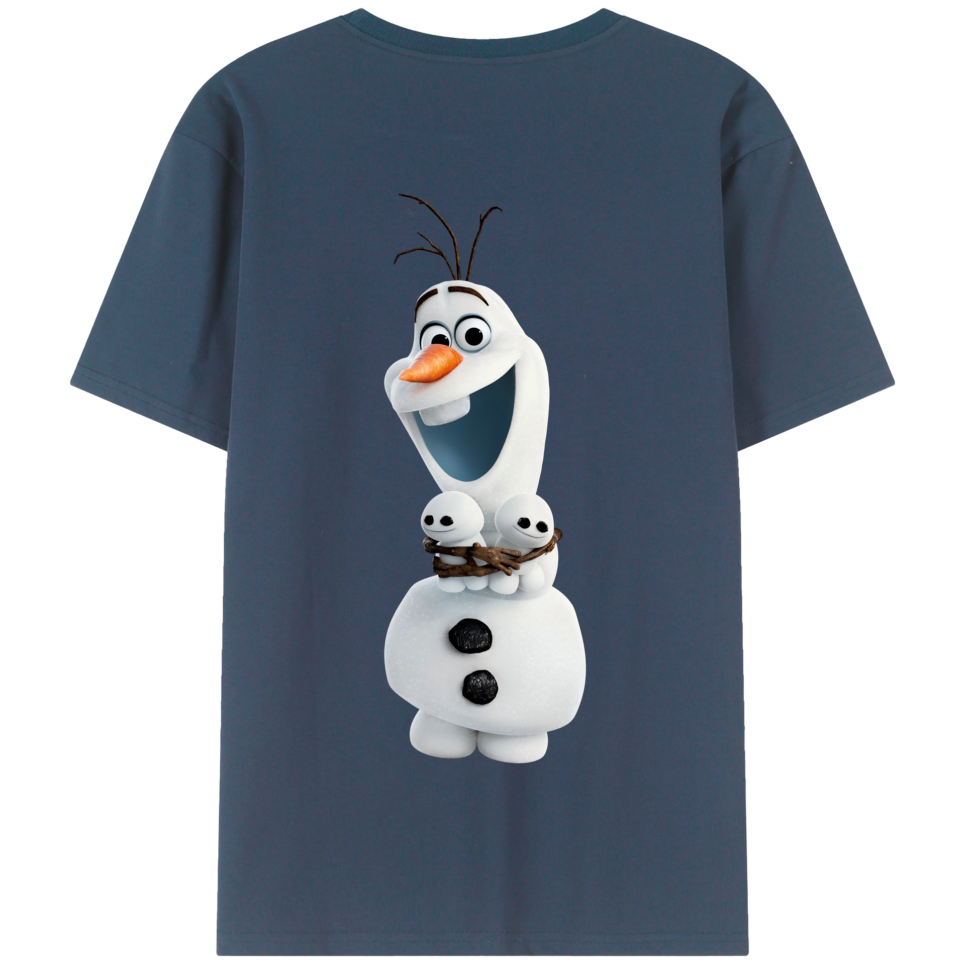（画像用） アナと雪の女王 アンナ エルサ Frozen Anna Elsa 綿100％半袖Tシャツ（背面プリント）